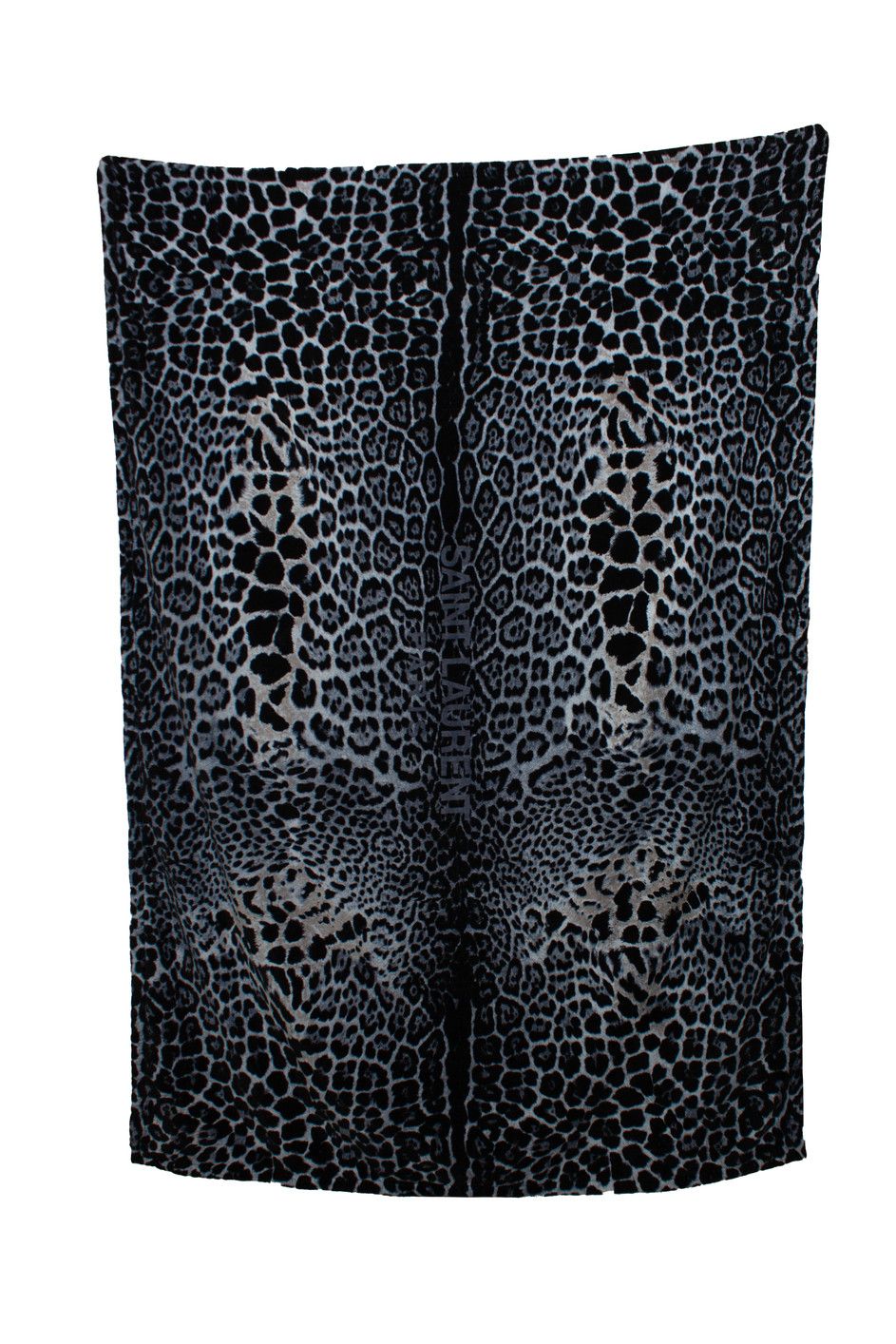 Saint Laurent Paris Saint Laurent, Leopard bath towel in graphite Size ONE SIZE - 1 Thumbnail