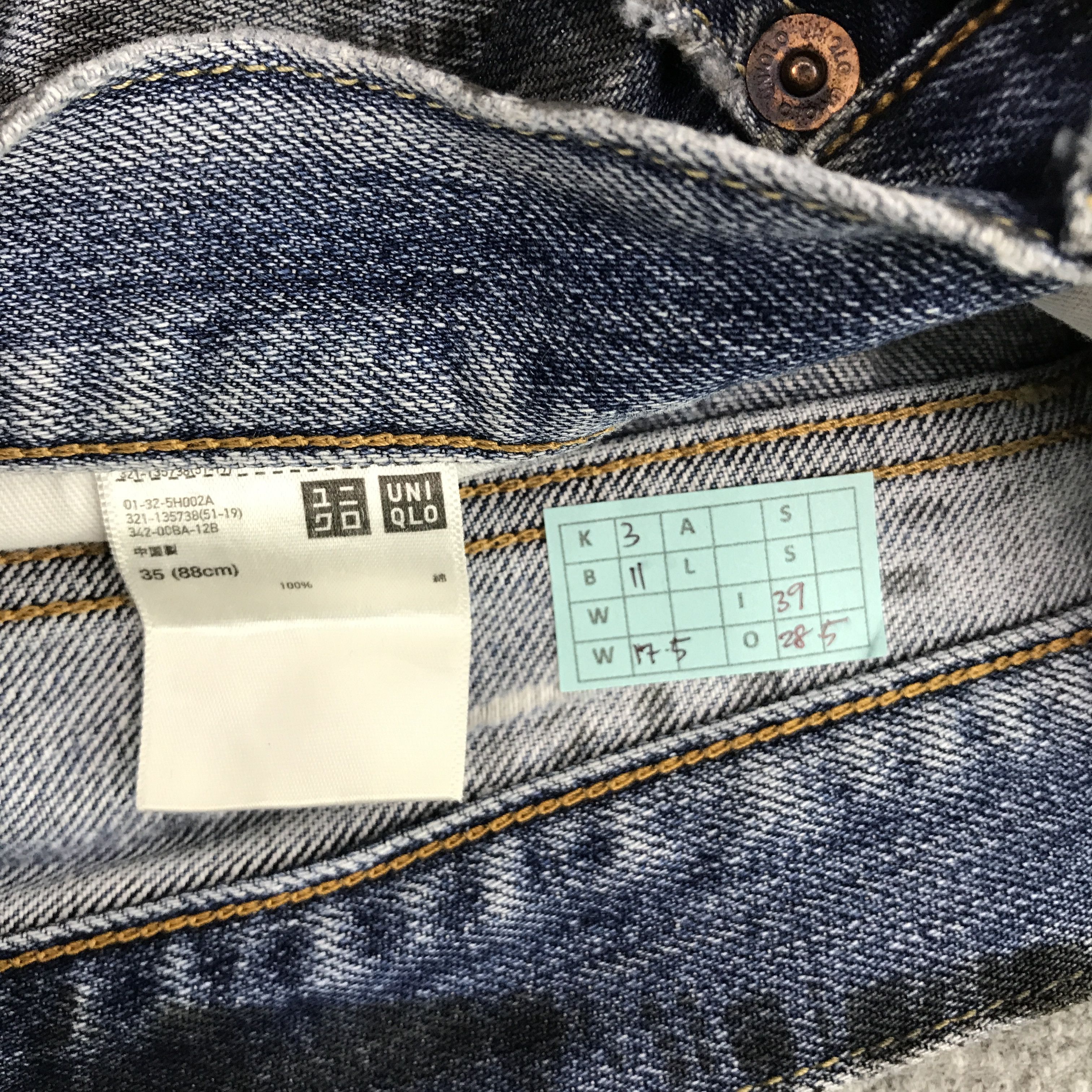Japanese Brand × Jun Takahashi × Uniqlo JAPAN PUNK STYLE UNIQLO JEANS DENIM PANTS Size US 35 - 13 Thumbnail