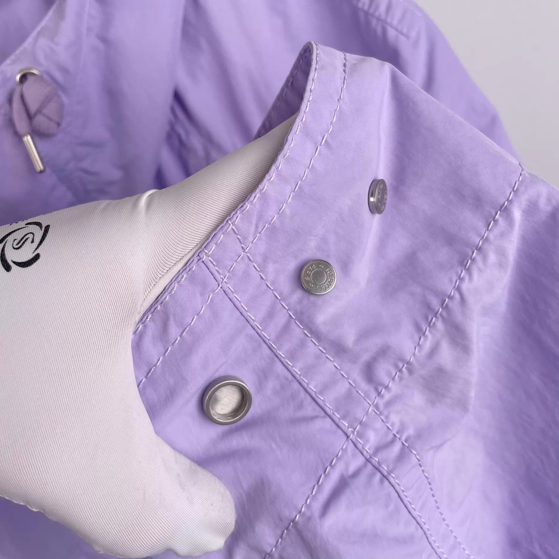 Hermes Hermès Hooded Insulated Purple Jacket Size 48 Size US M / EU 48-50 / 2 - 6 Thumbnail