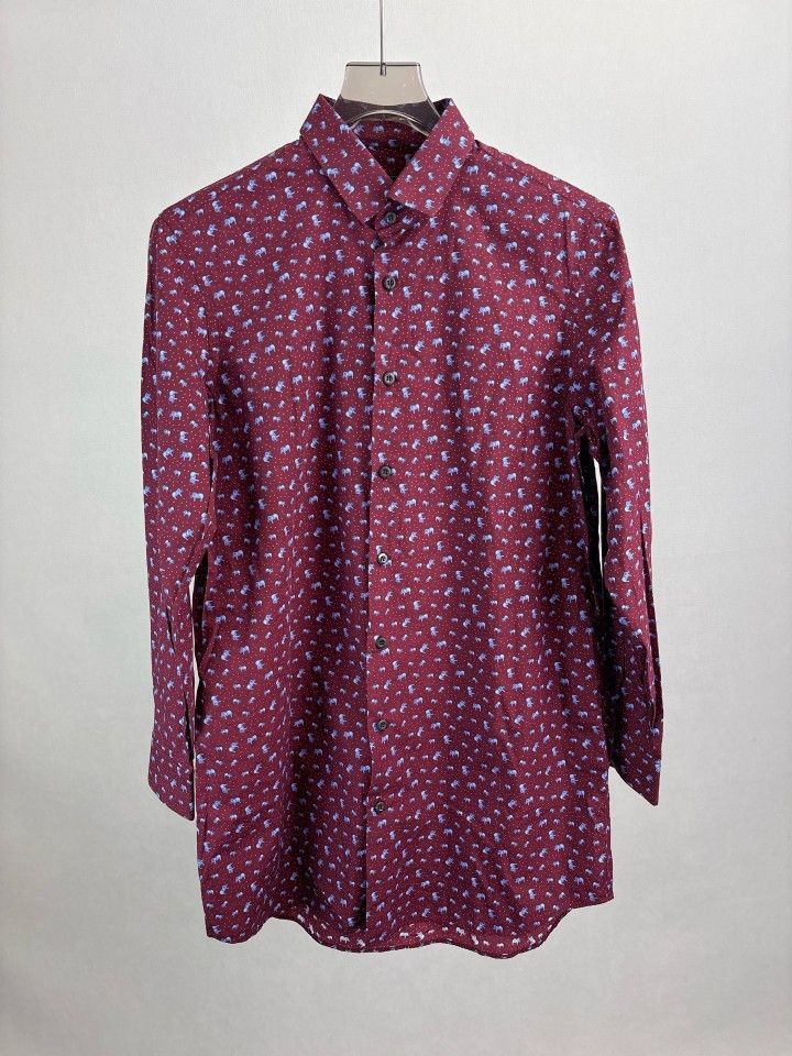Prada Prada Elephant Pattern Shirt Size M Size US M / EU 48-50 / 2 - 1 Thumbnail