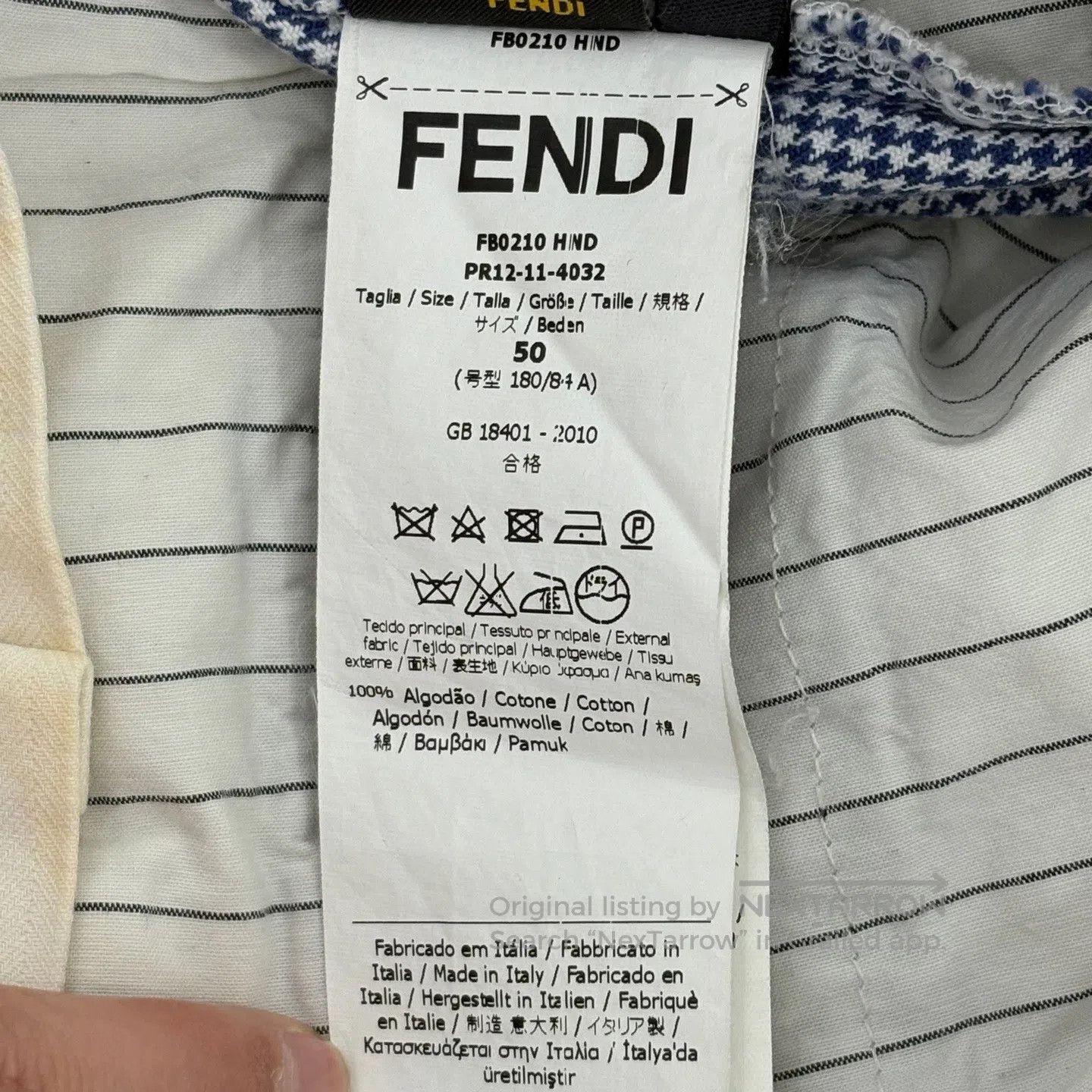 Fendi FENDI Chinatown-style checkered shorts Size US 34 / EU 50 - 4 Thumbnail