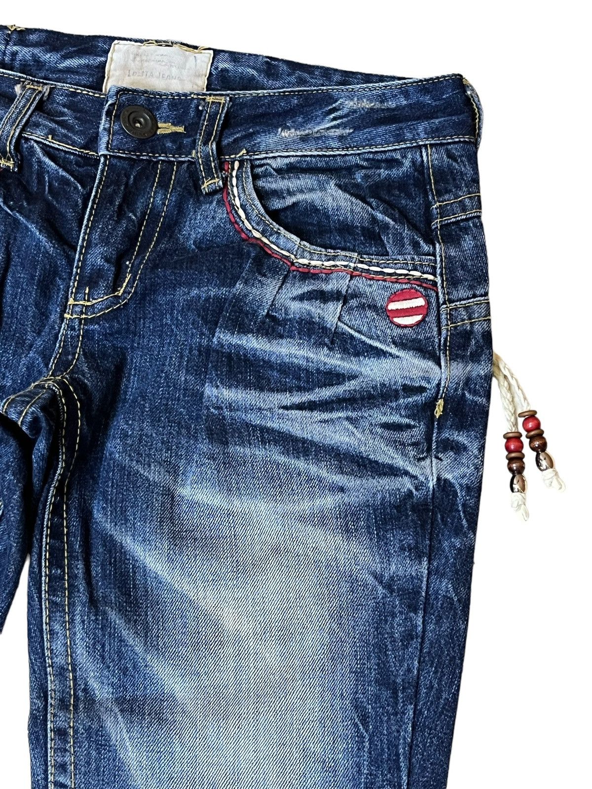 Japanese Brand JAPANESE CULT YOSHITOMO NARA LOLITA LOWRISE FLARE JEANS Size US 31 - 4 Thumbnail