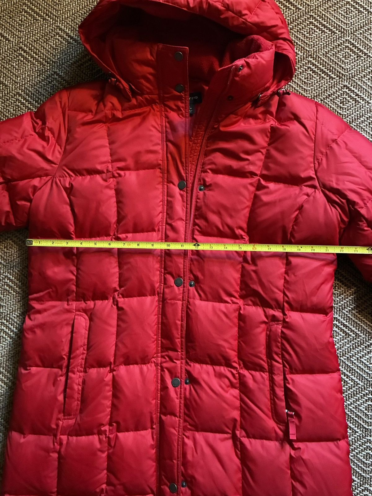 Lands' End Land’s End Knee-Length Puffer, Red, Women’s Large Size L / US 10 / IT 46 - 4 Thumbnail
