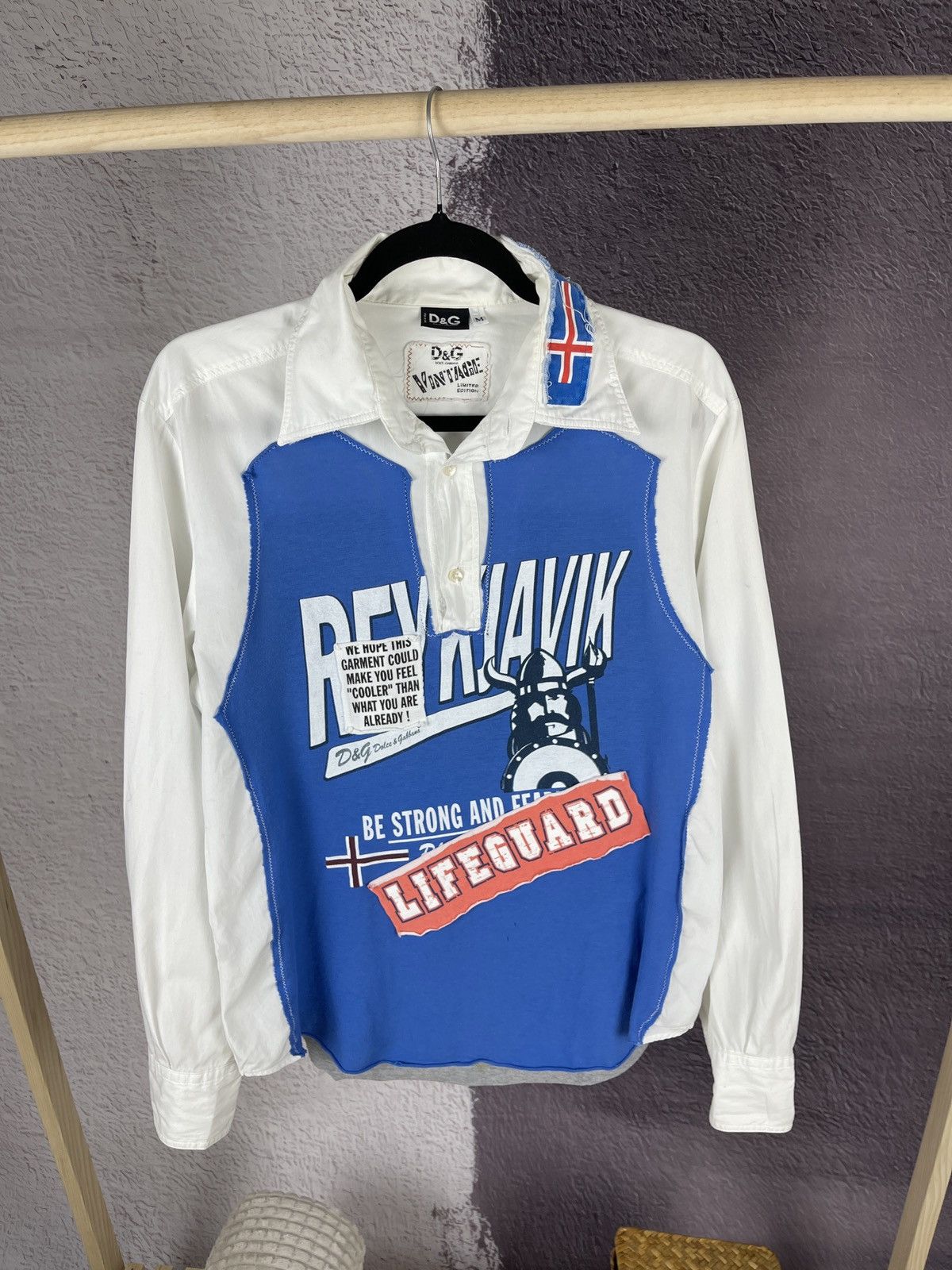 Dolce & Gabbana Very Rare Dolce & Gabbana Reykjavik Iceland Shirt Size US M / EU 48-50 / 2 - 1 Thumbnail