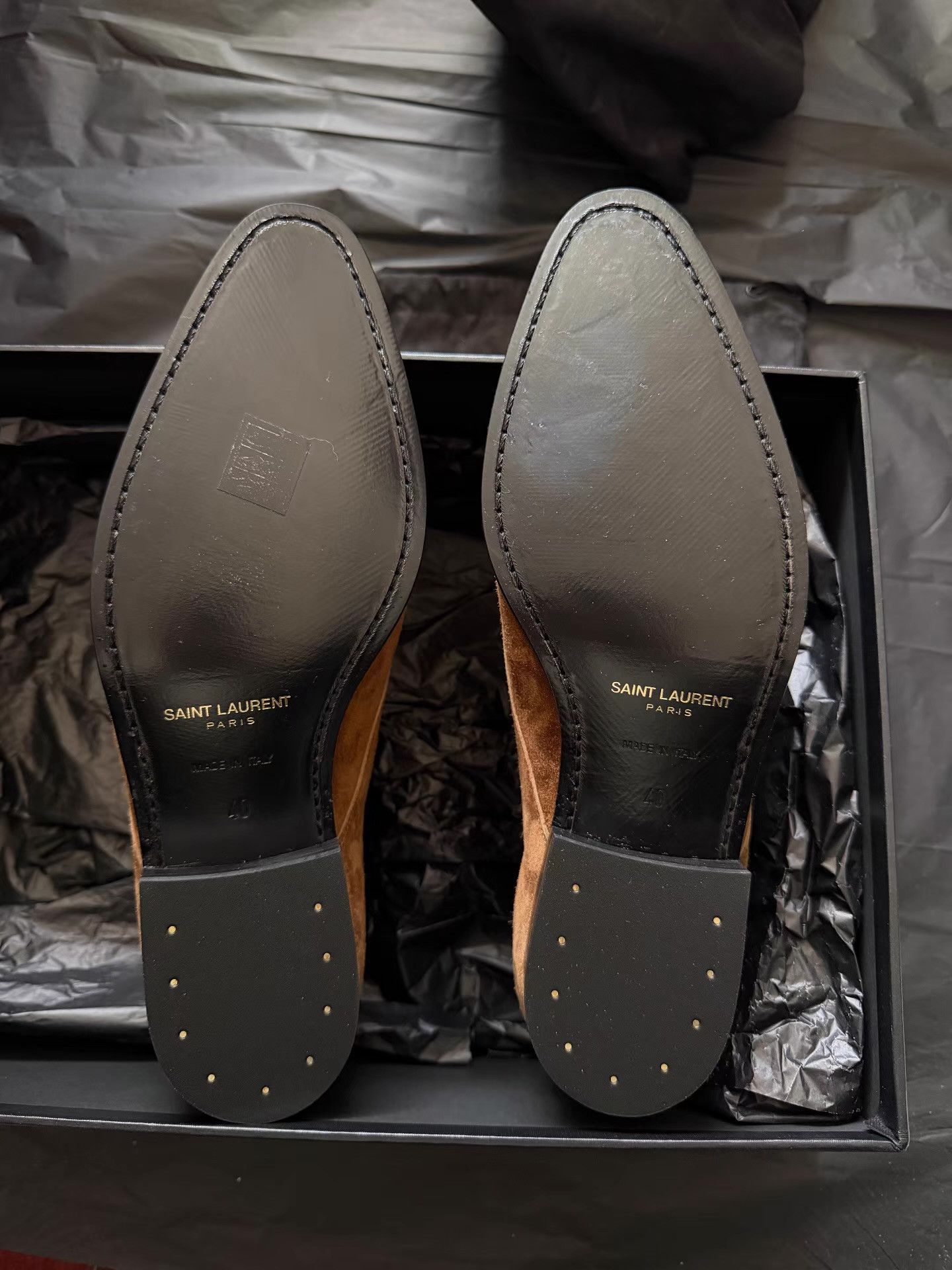 Saint Laurent Paris Saint Laurent Men's Leather Boots Ｑ23 Size US 7 / EU 40 - 6 Thumbnail