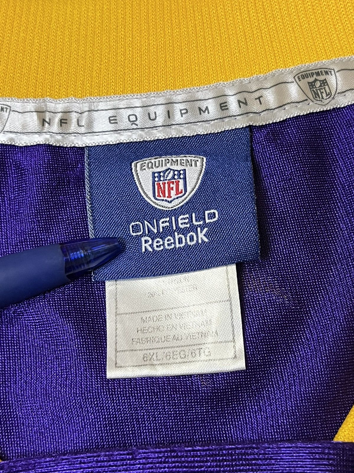 NFL NICE🔥VIKINGS ADRIAN PETERSON #28 REEBOK 6XL NFL JERSEY Size US XXL / EU 58 / 5 - 13 Thumbnail