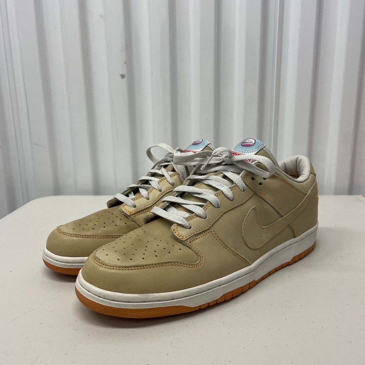 Nike Dunk Low EX Animizing Light Bone Sneakers 2007 Size US 12 / EU 45 - 3 Thumbnail