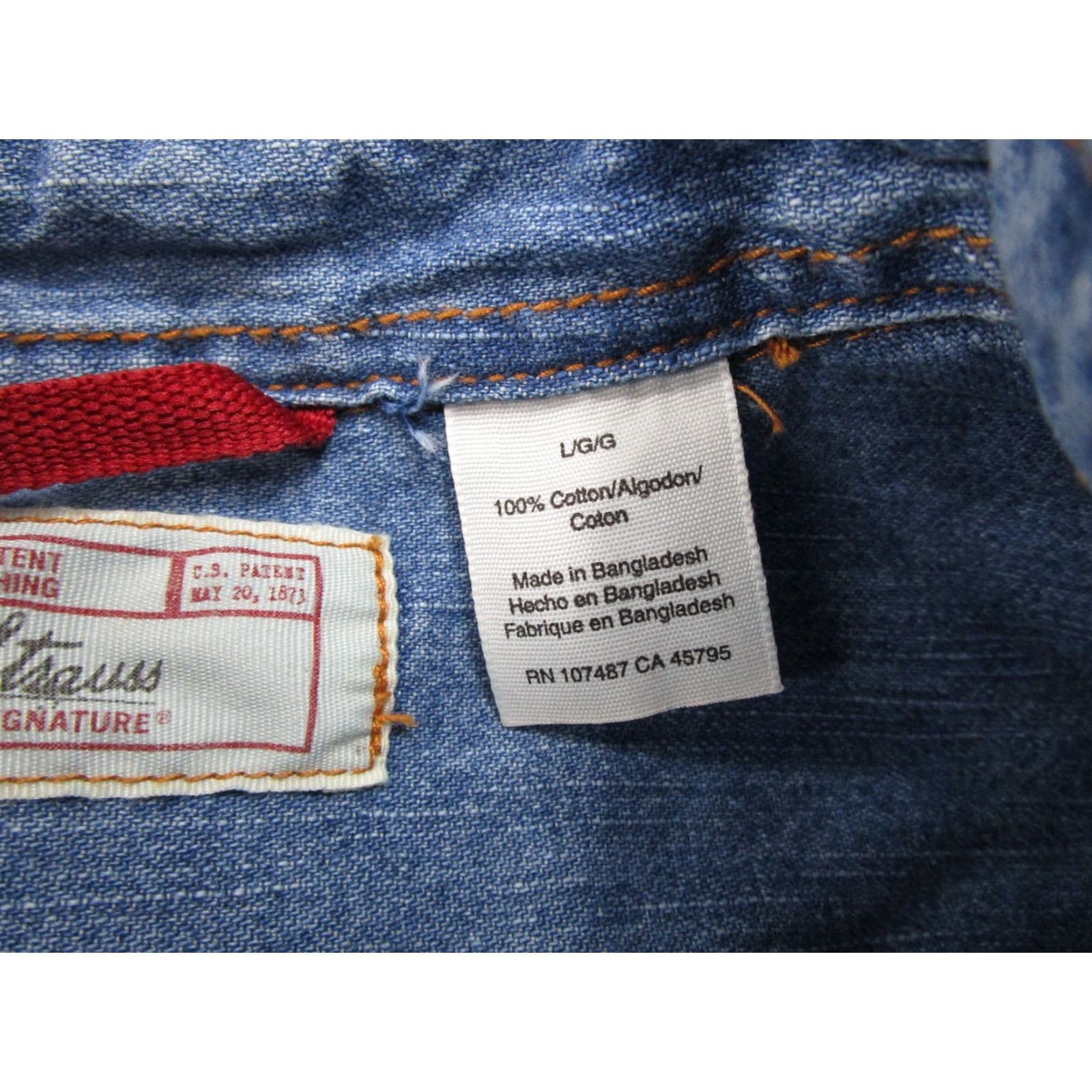 Levi's VINTAGE Levi's Signature Stretch Blue Denim Western Shirt Mens L Casual Workwear Western Mens Blue Denim Shirt Size L Size US L / EU 52-54 / 3 - 4 Thumbnail