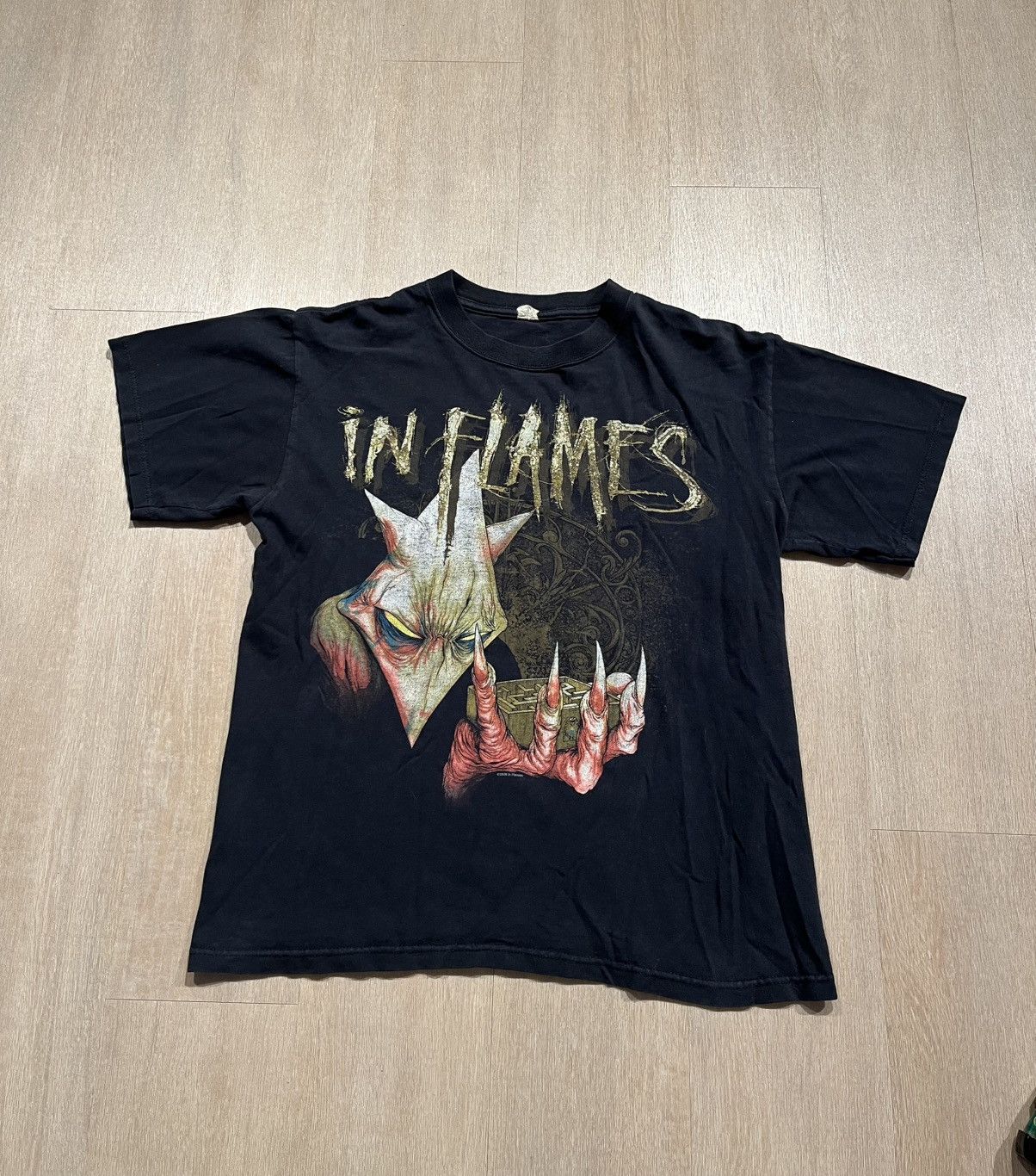 Vintage In Flames Shirt Medium Size US M / EU 48-50 / 2 - 2 Thumbnail