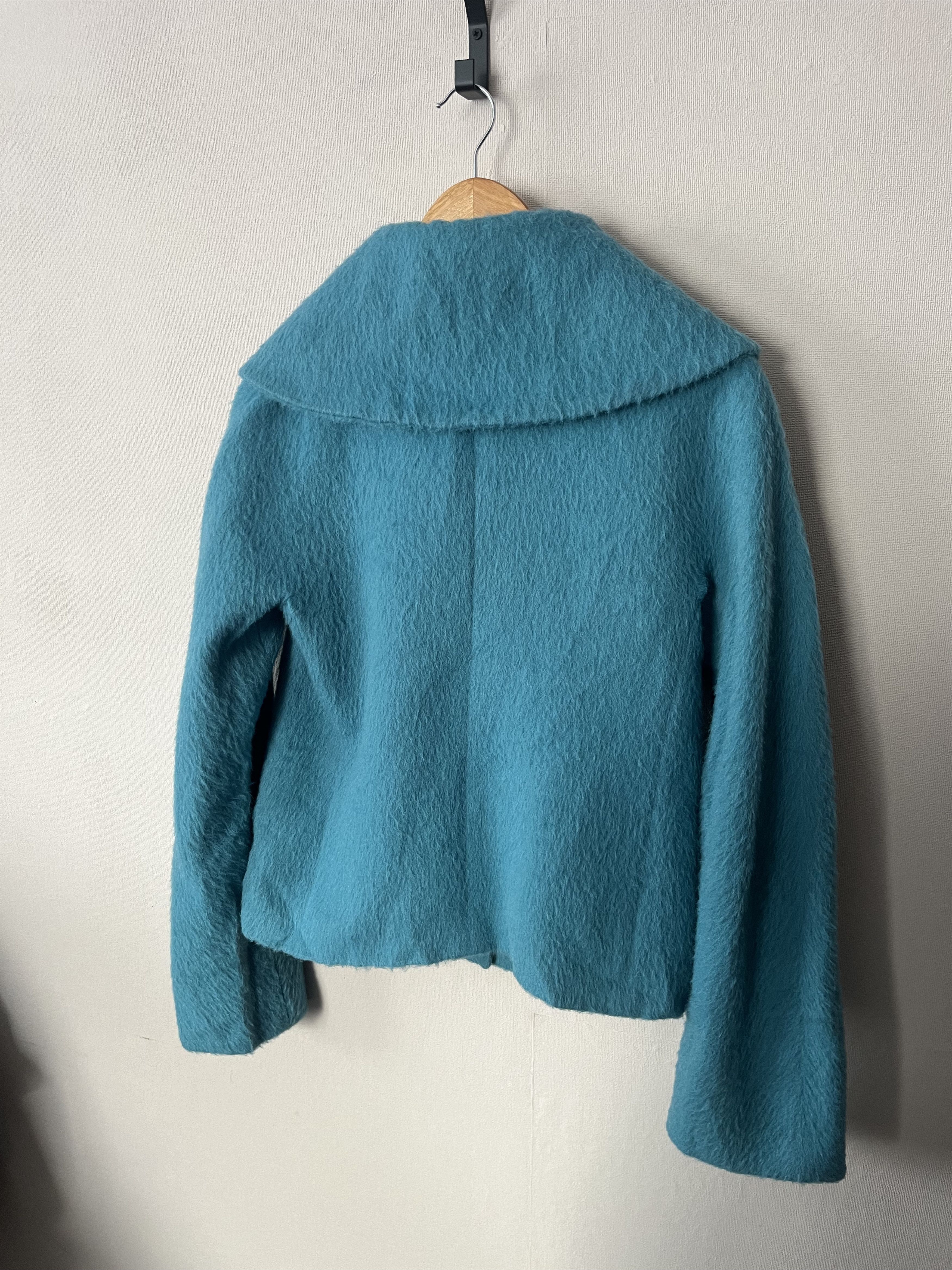 Marella Marella Womens Alpaca Wool Coat Jacket Size US 6 UK 10 Green Size M / US 6-8 / IT 42-44 - 9 Thumbnail