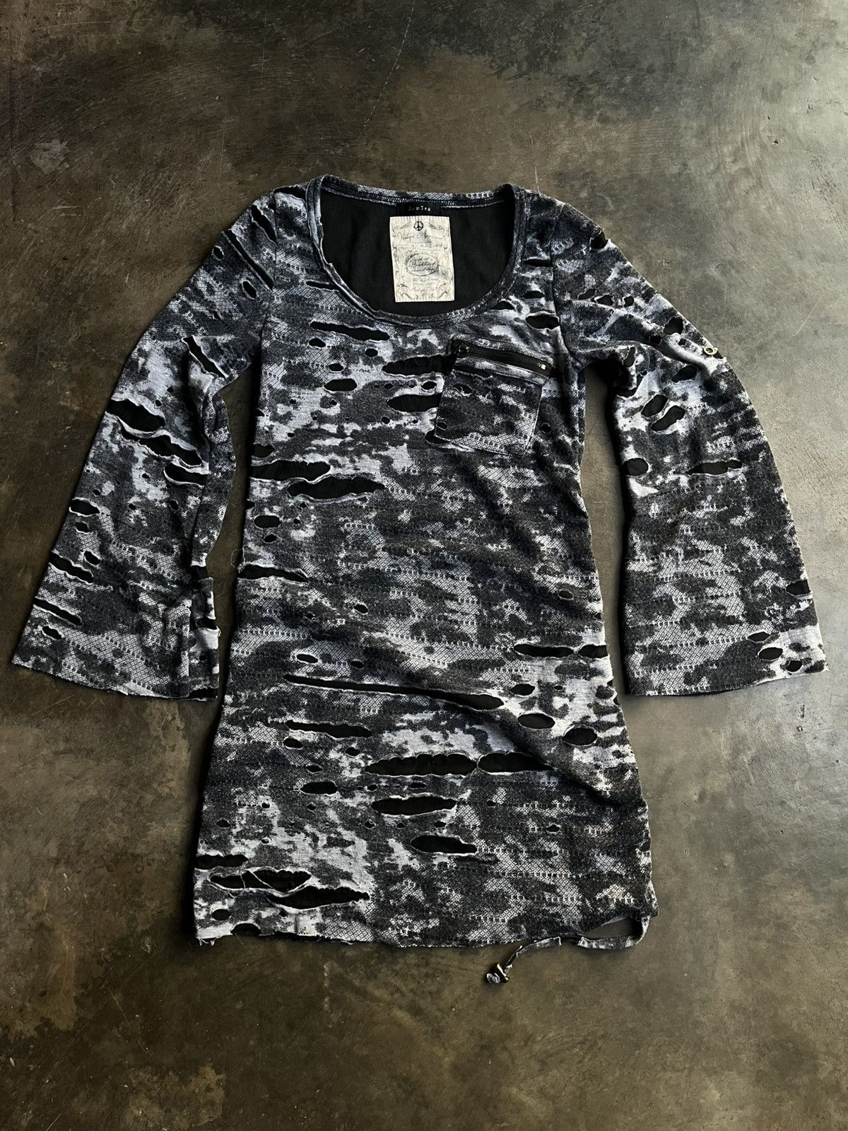14th Addiction JAPANESE NATIVE AMERICAN DISTRESSED DRESS GOTHIC Y2K VKEI Size US M / EU 48-50 / 2 - 1 Thumbnail