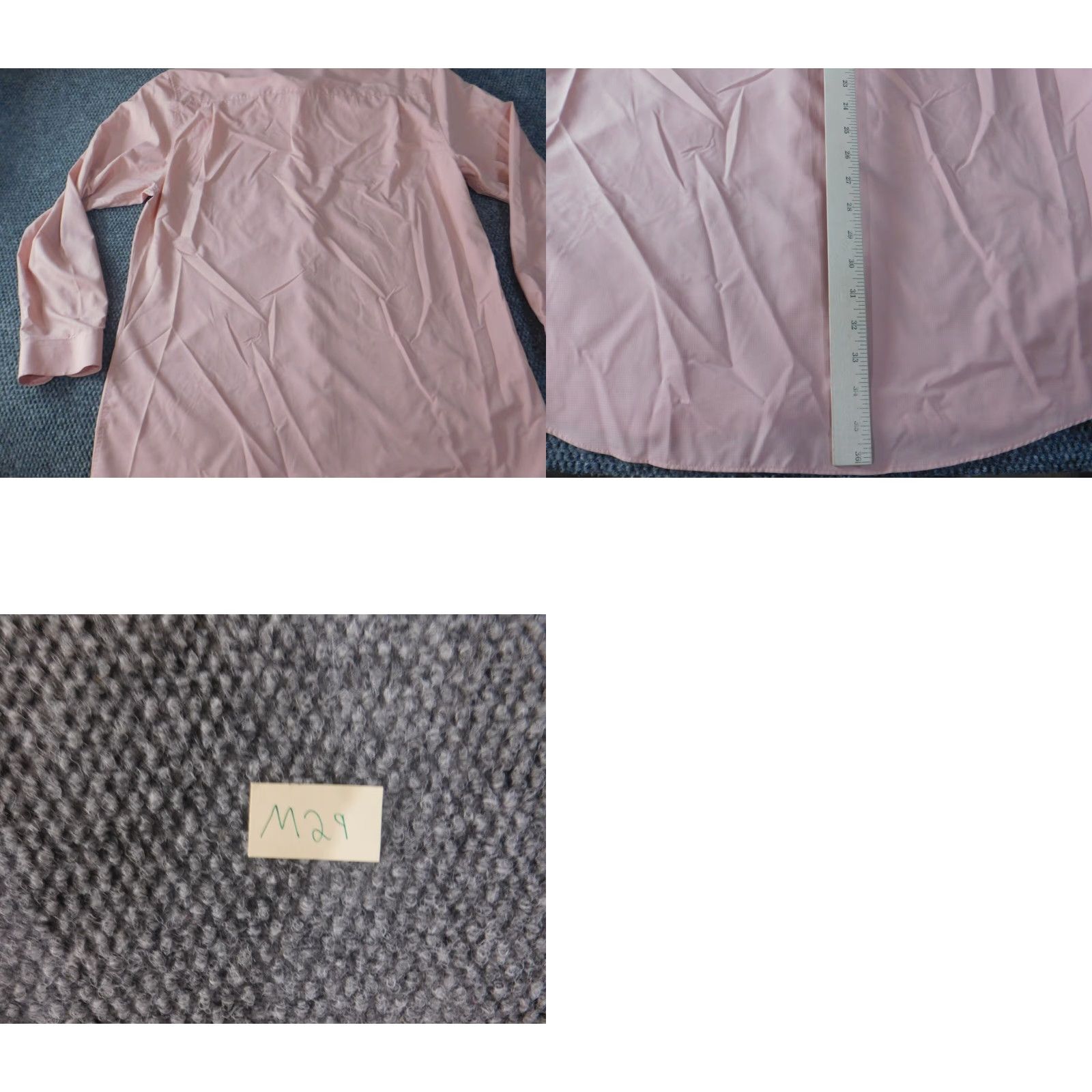 Pinko Kilburne and Finch Dress Shirt Men 17 Pink Solid Long Sleeve Button-Down Collared Regular Size 17 Mens Brooks Brothers 346 Modern Formal N/A Size 46R - 8 Thumbnail