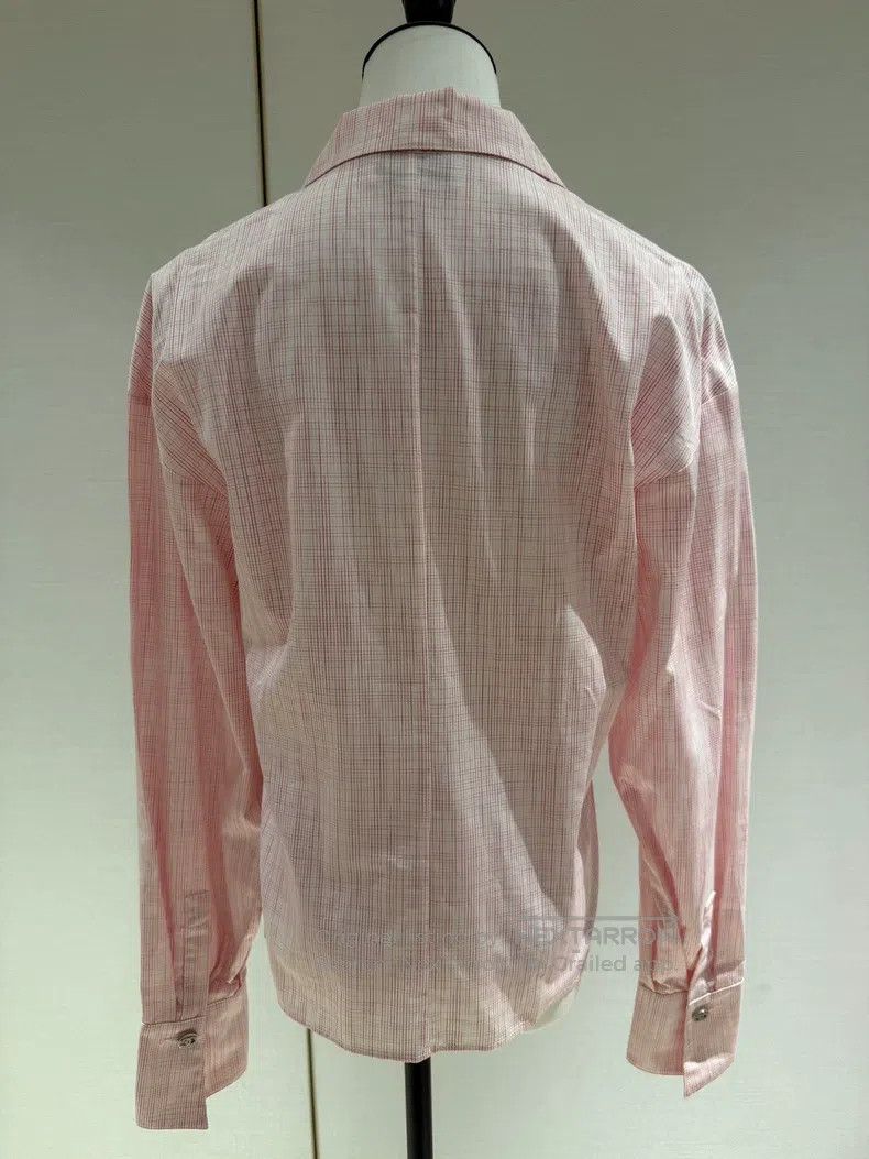 Chanel Chanel 20P plaid pink diamond button shirt Size XS / US 0-2 / IT 36-38 - 2 Thumbnail
