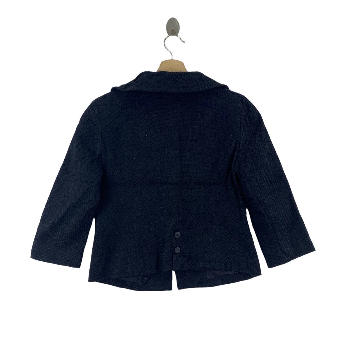Designer × Karl Lagerfeld KARL LAGERFELD Germany Designer Blue Wool Coat Size S / US 4 / IT 40 - 2 Thumbnail
