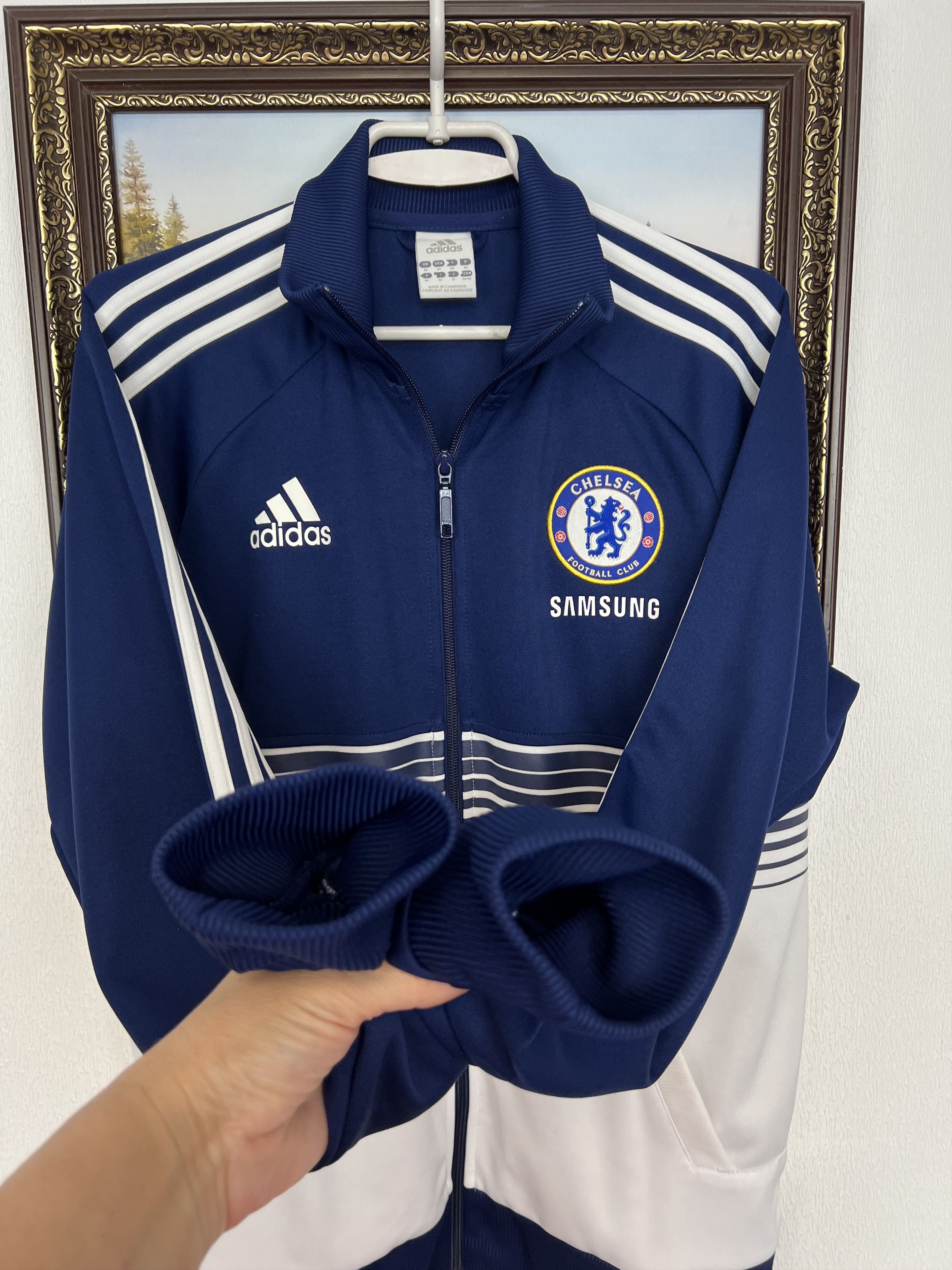 Adidas Vintage Adidas Chelsea Football Jacket Soccer Size US M / EU 48-50 / 2 - 6 Thumbnail
