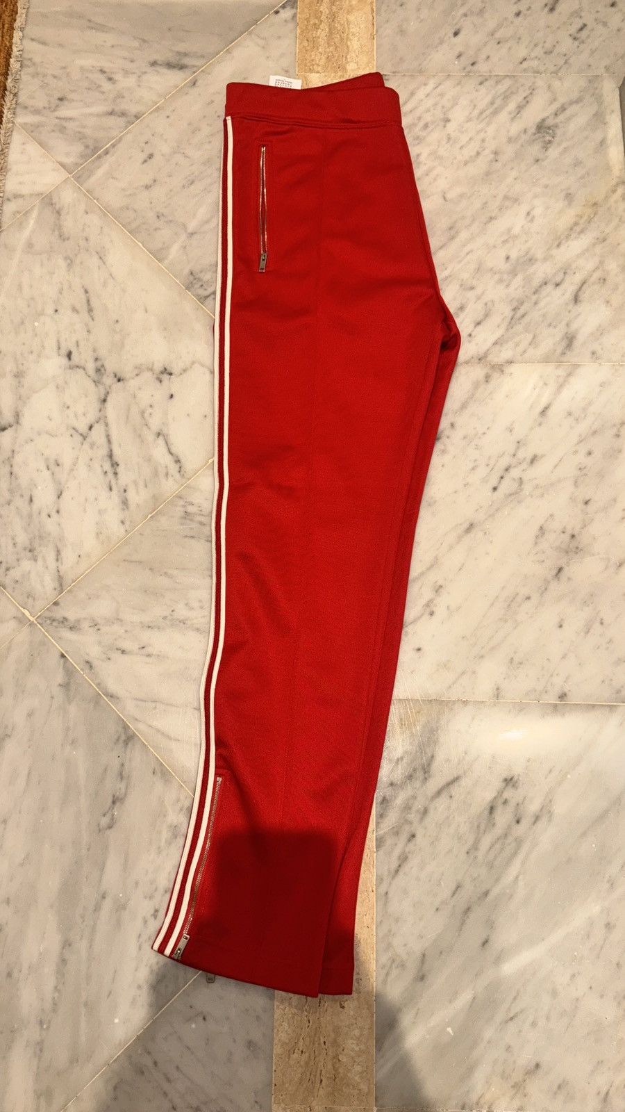 Maison Margiela SS17 RED TRACK PANTS JOGGER 48 SWEATPANTS Size US 35 - 3 Thumbnail