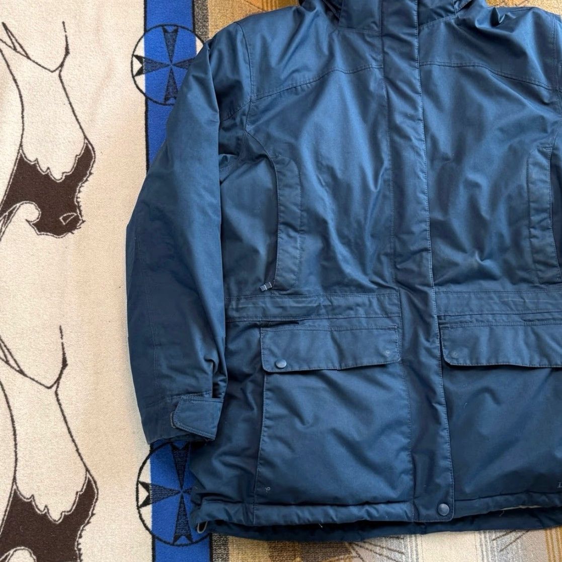 Vintage L.L. Bean Baxter State Goose Down Jacket XL Women’s W/ Removable Hood Blue Puffer Coat Zip Long Sleeve Regular Fit Size XL / US 12-14 / IT 48-50 - 7 Thumbnail