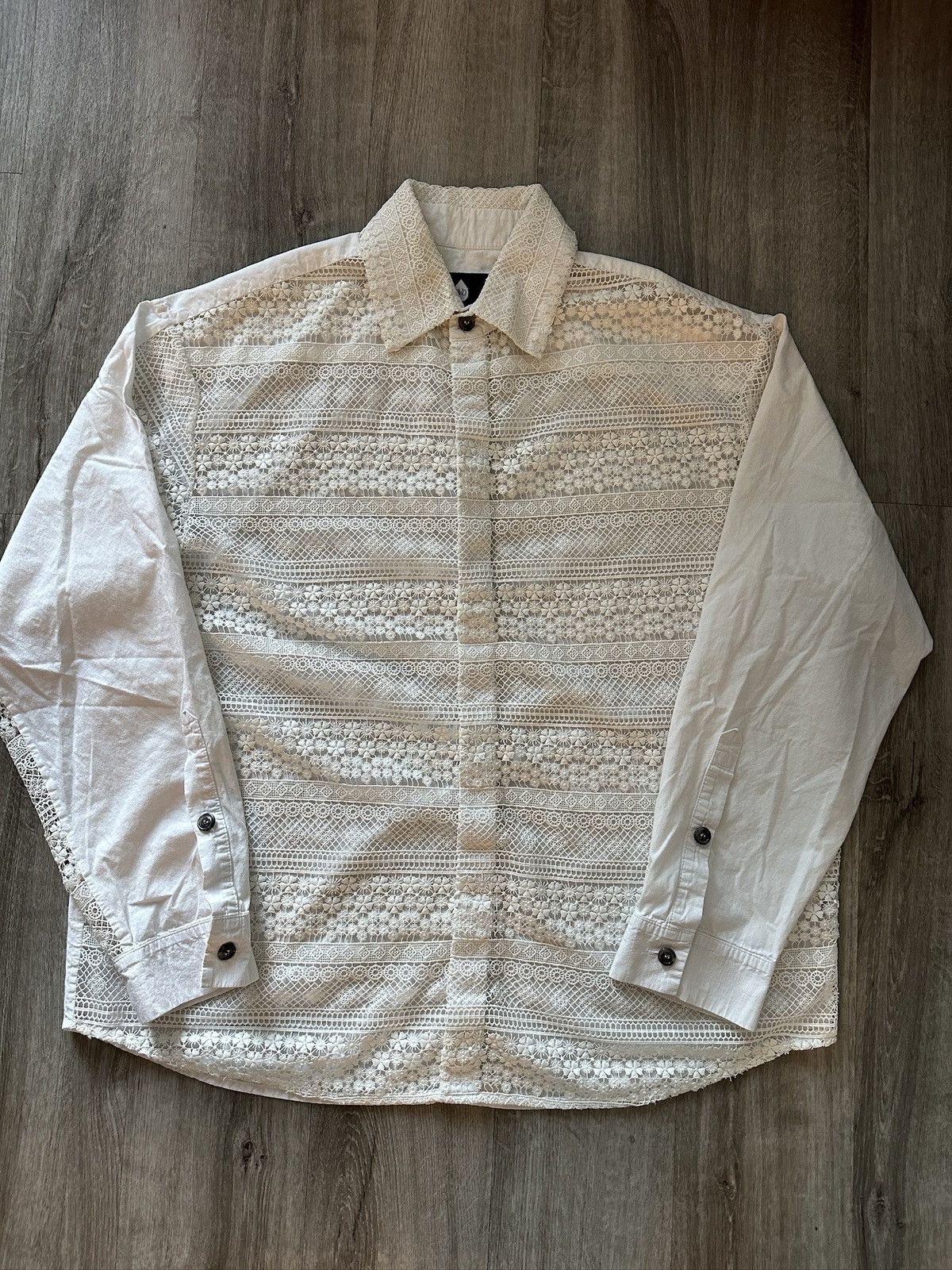 Natasha Zinko Natasha Zinko Lace Button Up Size US M / EU 48-50 / 2 - 1 Thumbnail