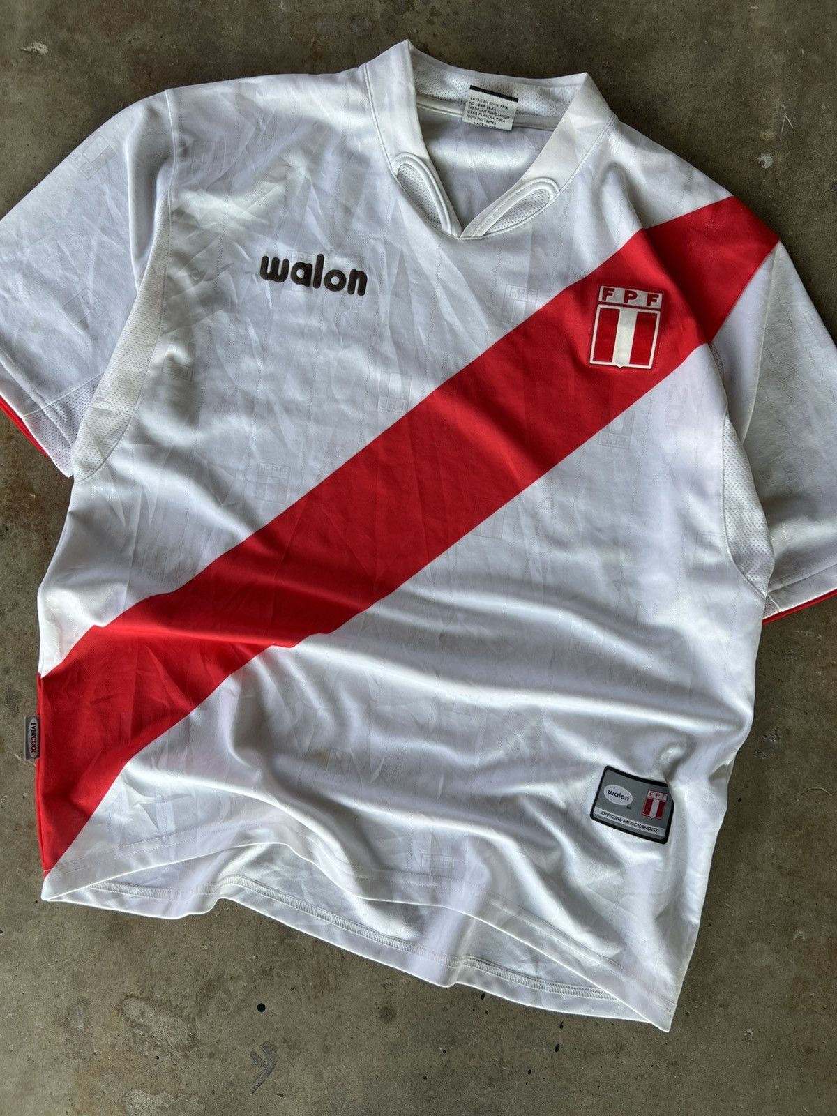 Adidas Vintage Walon Peru 🇵🇪 National Team Soccer Jersey Kit Size US L / EU 52-54 / 3 - 2 Thumbnail