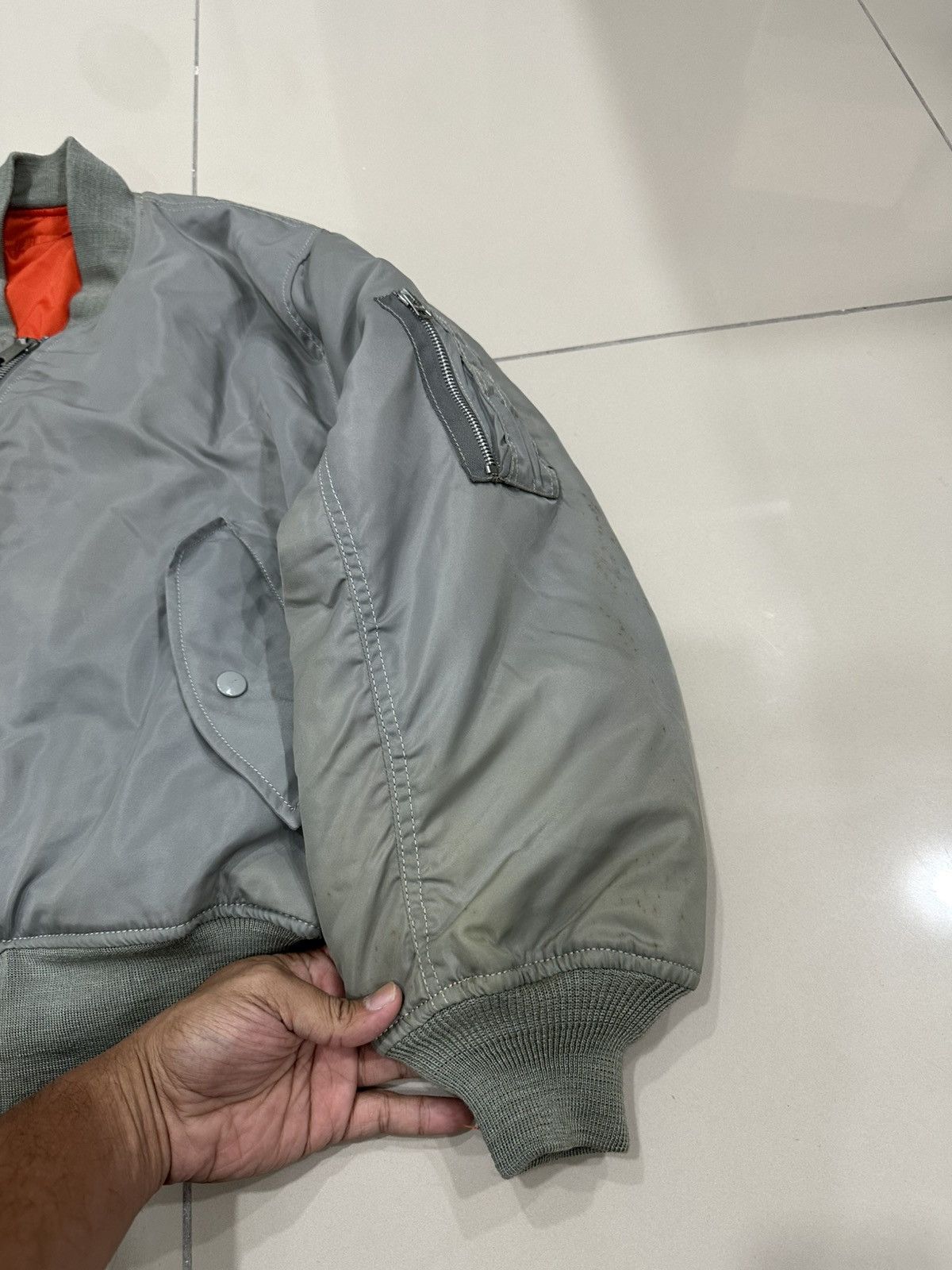 Alpha Industries Vintage 90’s Alpha Industries MA-1 Flight Jacket Design Size US M / EU 48-50 / 2 - 8 Thumbnail