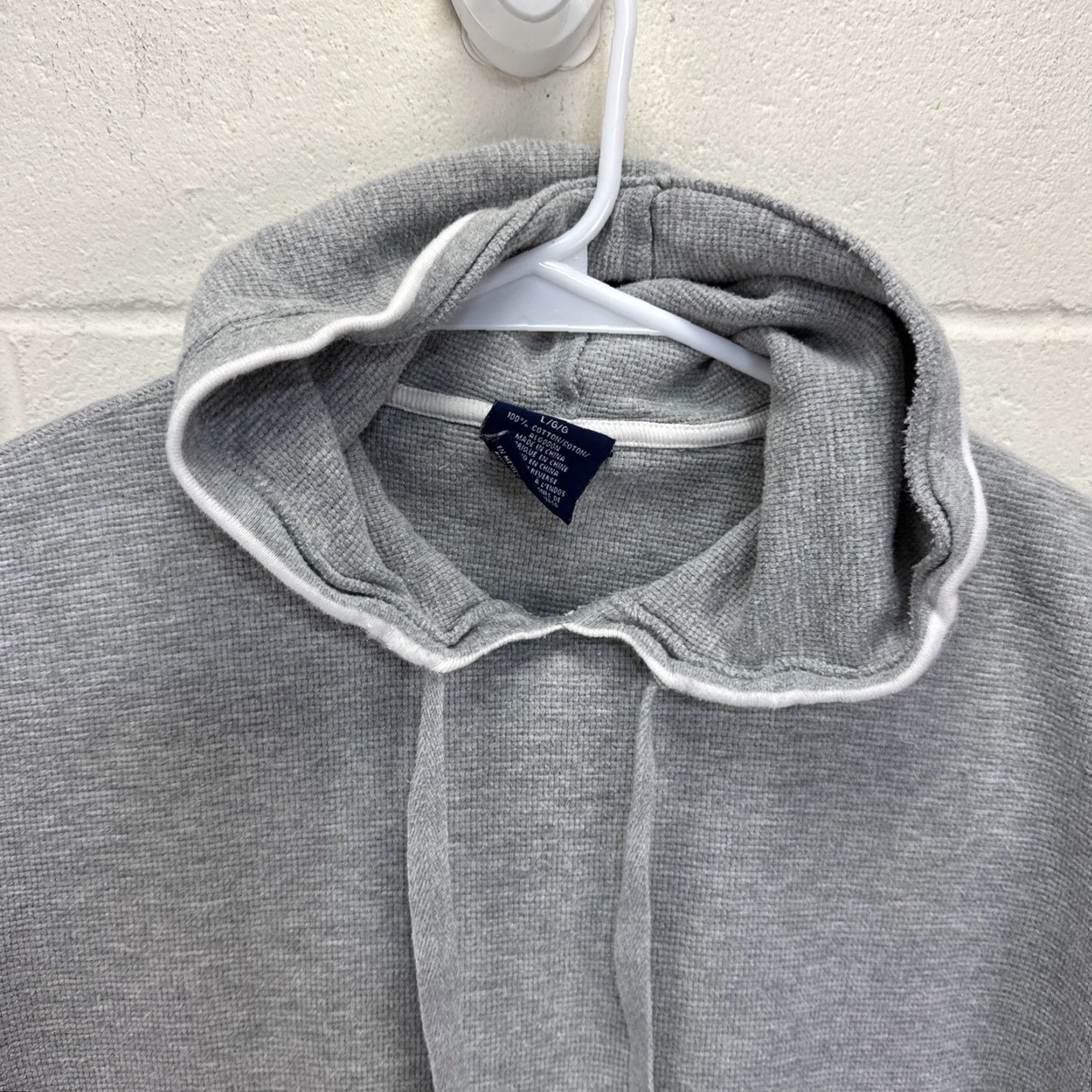 Polo Ralph Lauren Polo Ralph Lauren Sleepwear Hoodie Waffle Knit Thermal Long Sleeve Gray Large Mens Size US L / EU 52-54 / 3 - 4 Thumbnail