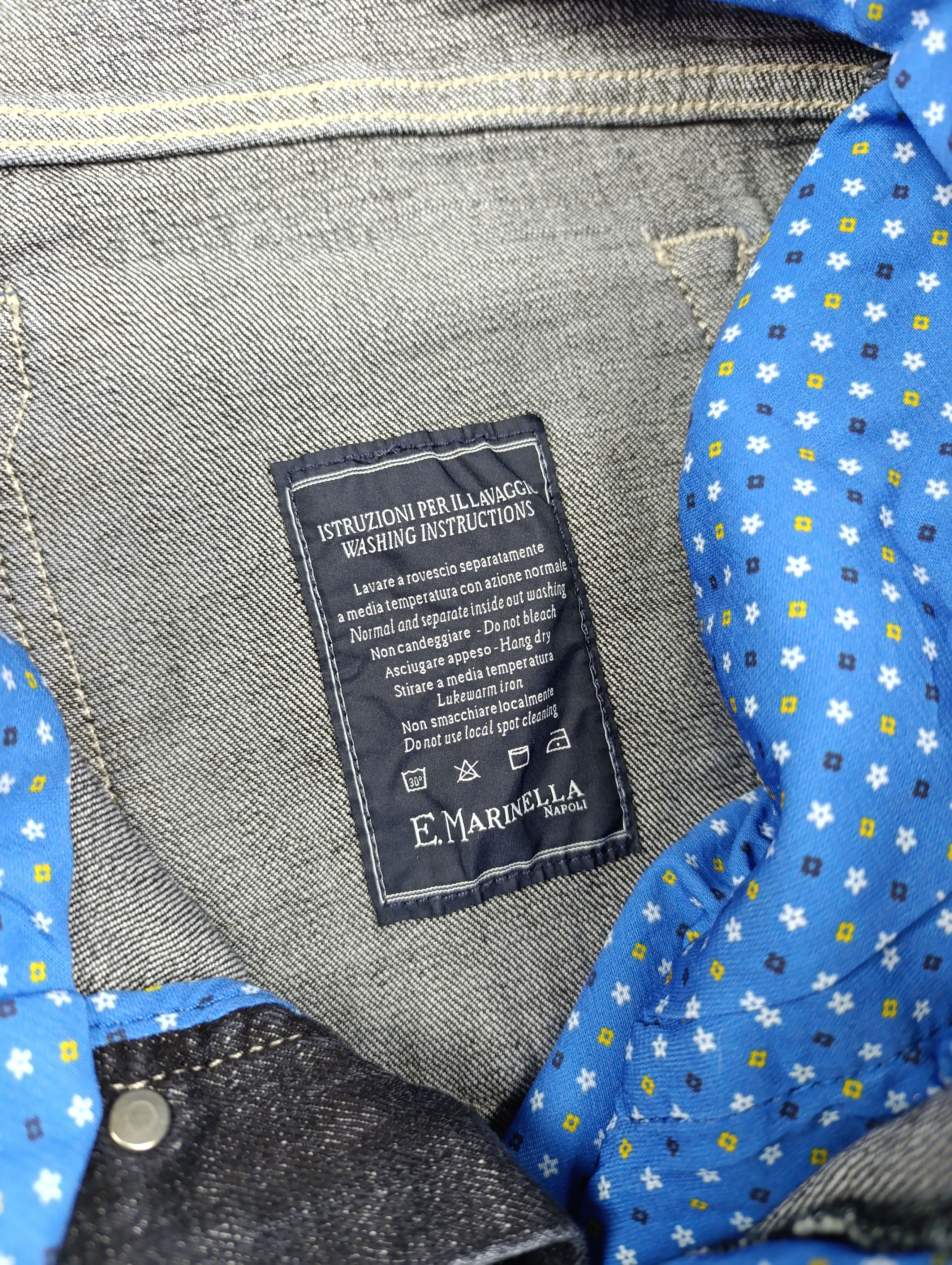 E. Marinella E.MARINELLA JEANS MILANO BUTTON FLY SLIM FIT FOR 100 YEARS Size US 37 - 16 Thumbnail