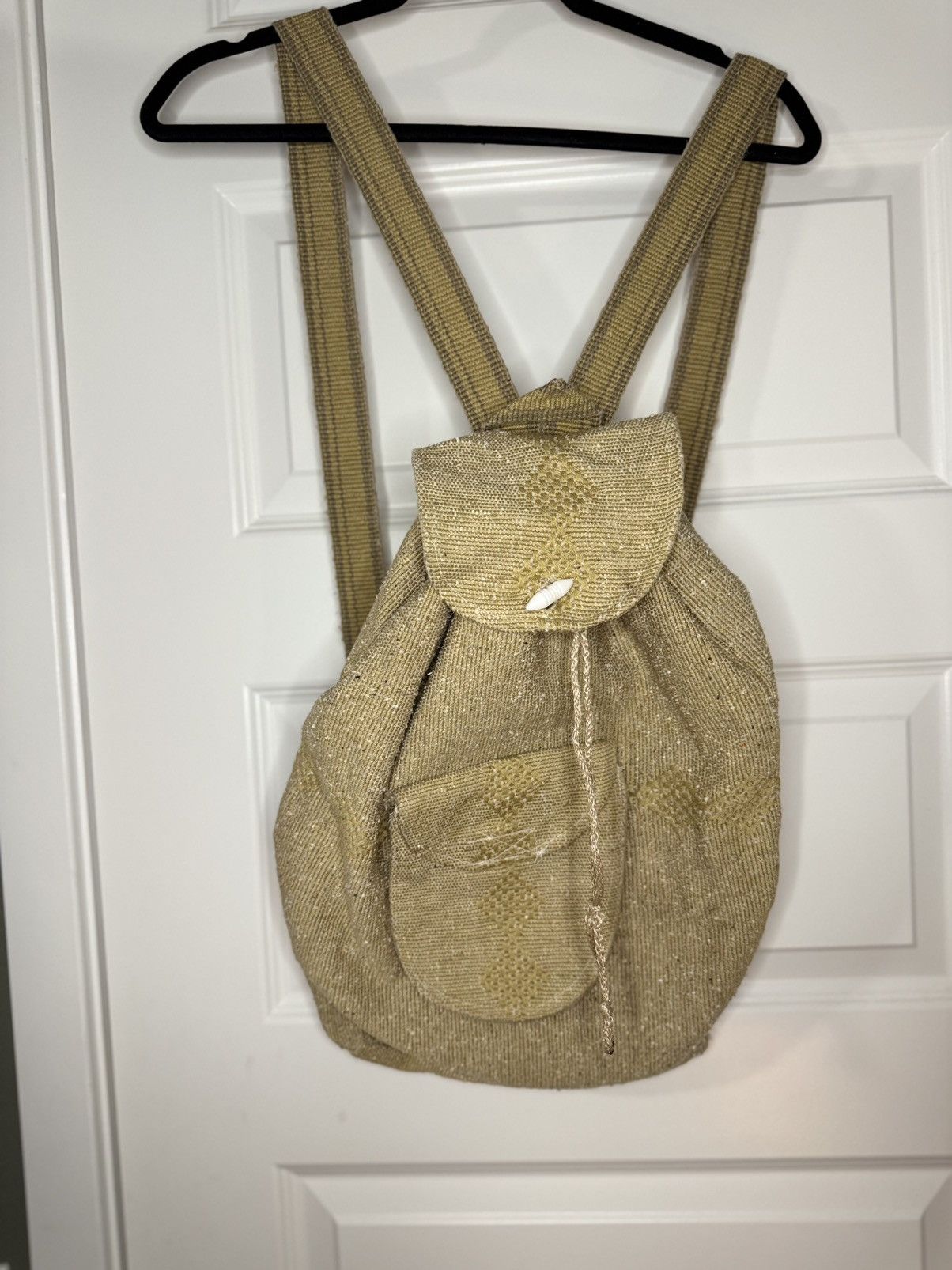 Other Vintage Handwoven Backpack – Boho Beach Style Size ONE SIZE - 2 Thumbnail