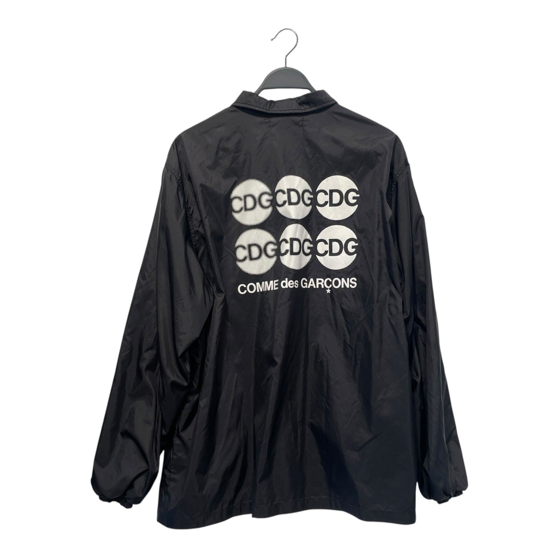 CDG by Comme des Garcons Circle Logo Nylon Windbreaker Jacket Size US XL / EU 56 / 4 - 1 Thumbnail