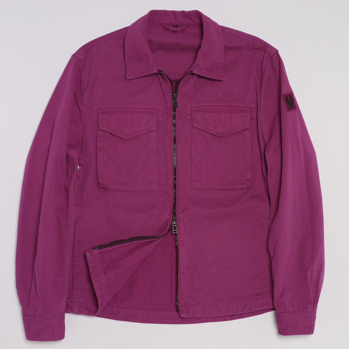 Belstaff Belstaff Pink Tonal Command Overshirt Jacket Zip Size US L / EU 52-54 / 3 - 3 Thumbnail