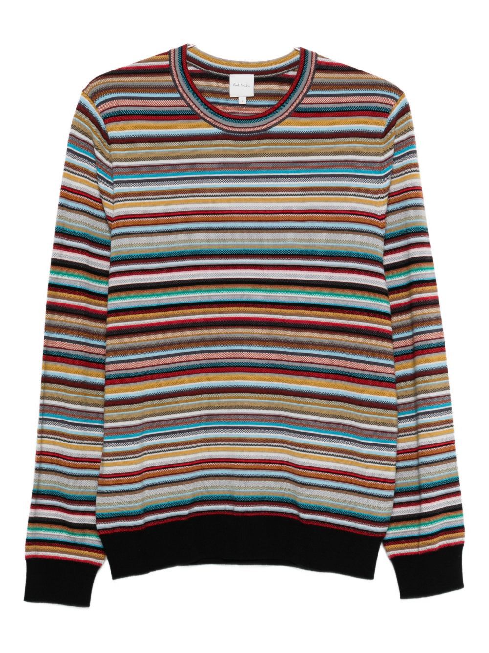 Paul Smith SIGNATURE STRIPE WOOL SWEATER Size US XL / EU 56 / 4 - 1 Thumbnail