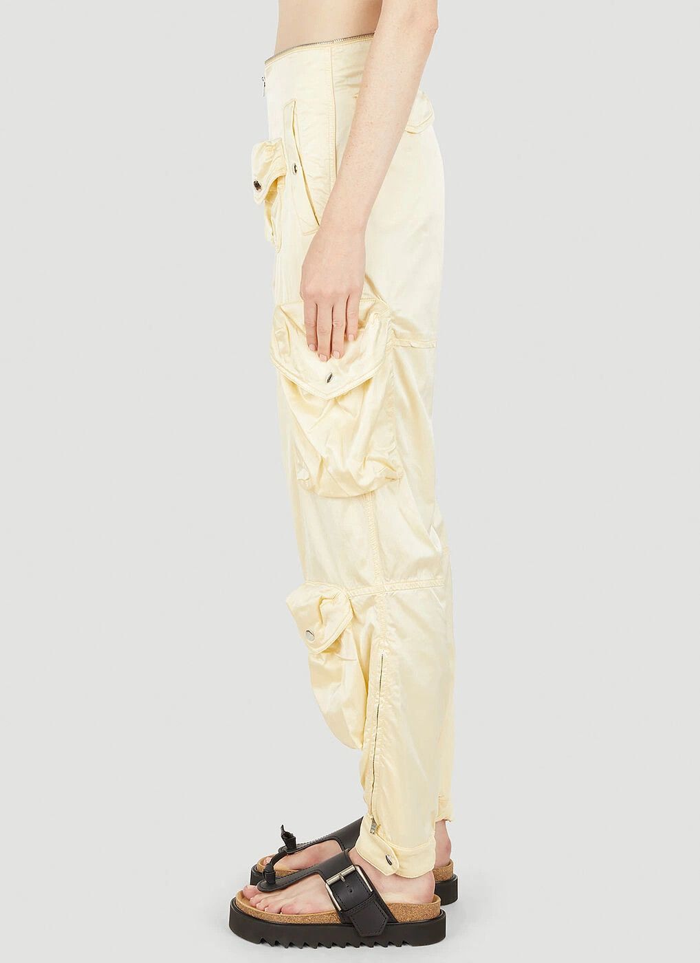 Acne Studios o1y0725 Cargo Pant in Pastel Yellow Size 30" / US 8 / IT 44 - 3 Thumbnail