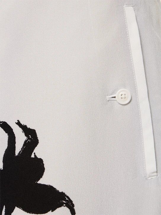 Yohji Yamamoto o1lsvrm0525 Belted Wide silk Pants in White Size US 36 / EU 52 - 5 Thumbnail