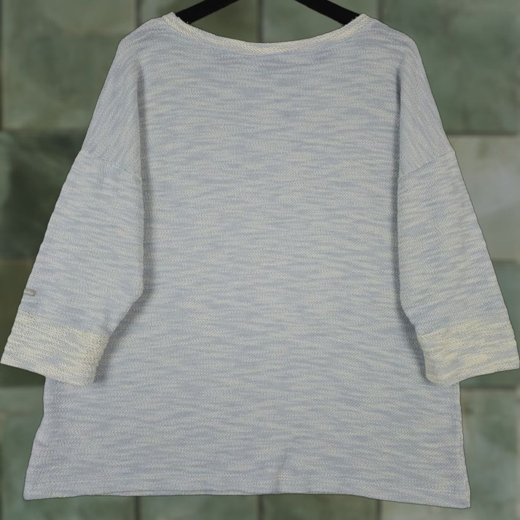 Vintage Columbia Sweater Womens XL Blue Marled Textured Knit Boat Neck Pullover Casual Size XL / US 12-14 / IT 48-50 - 1 Thumbnail