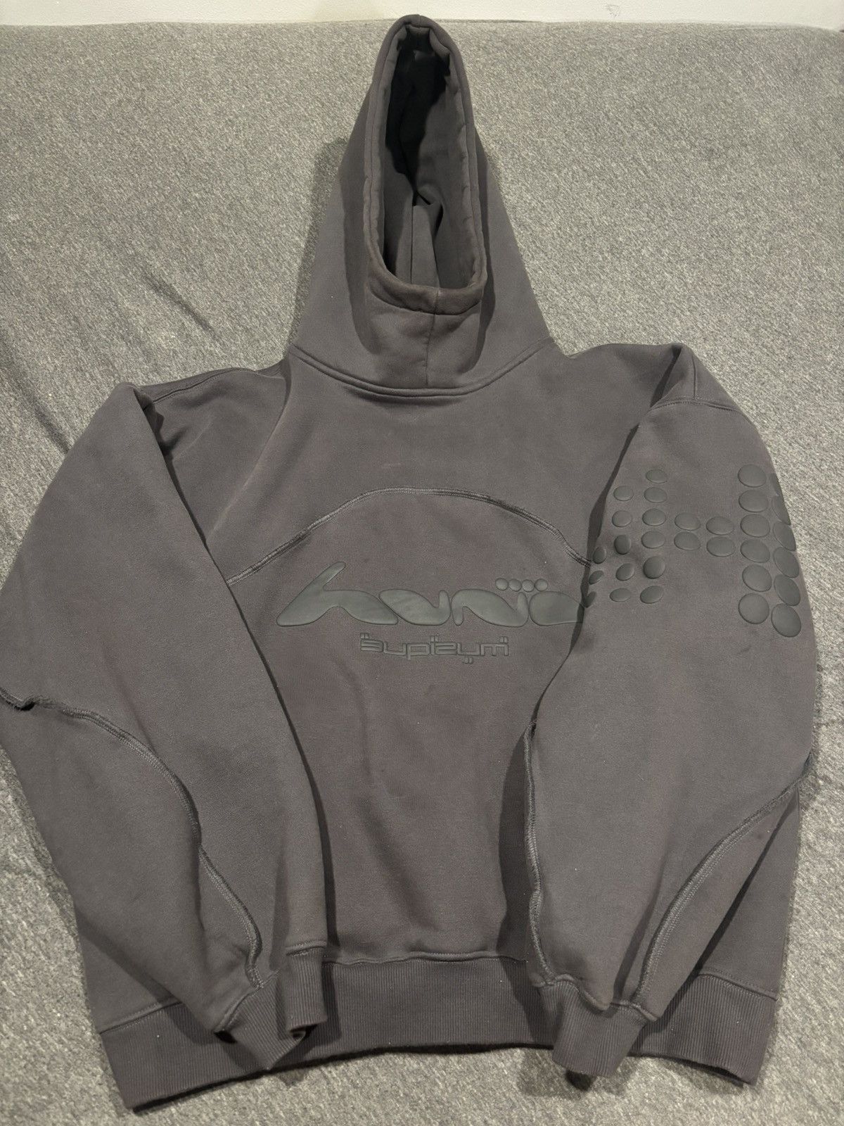 HUNI Design Gray Huni Hoodie Size US XL / EU 56 / 4 - 1 Thumbnail