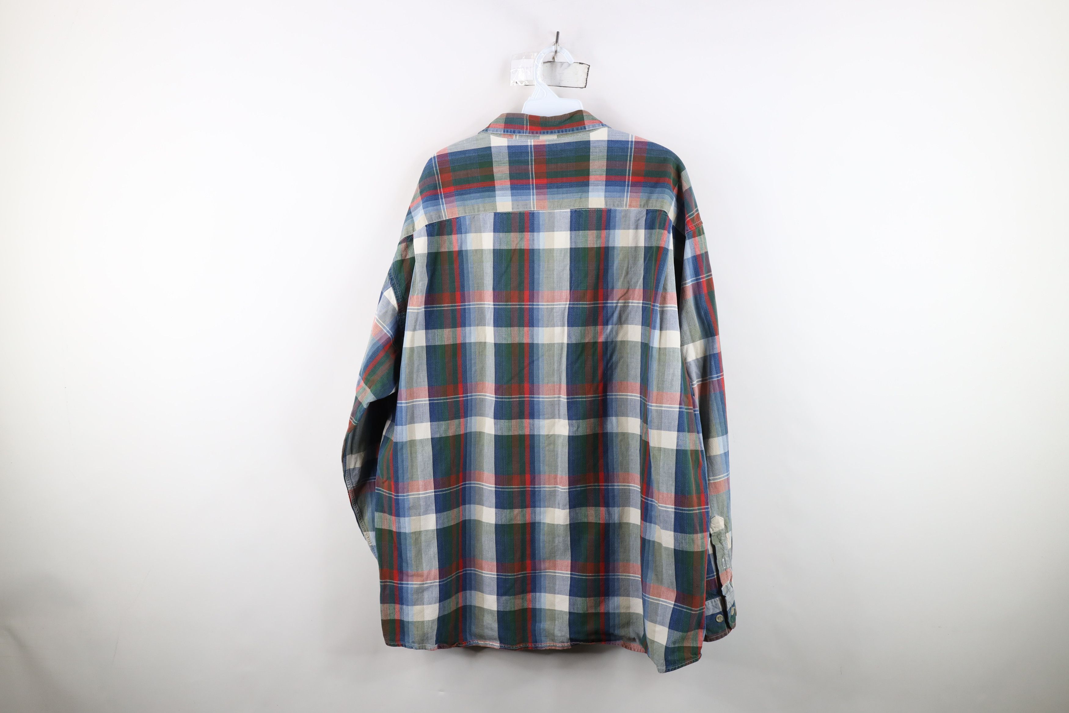 Vintage Vintage 90s Streetwear Rainbow Plaid Collared Button Shirt Size US XXL / EU 58 / 5 - 11 Thumbnail