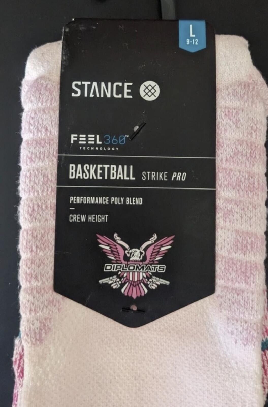 Stance Socks Stance x Cam'Ron Basketball Socks - Pink Sz Large Size ONE SIZE - 1 Thumbnail