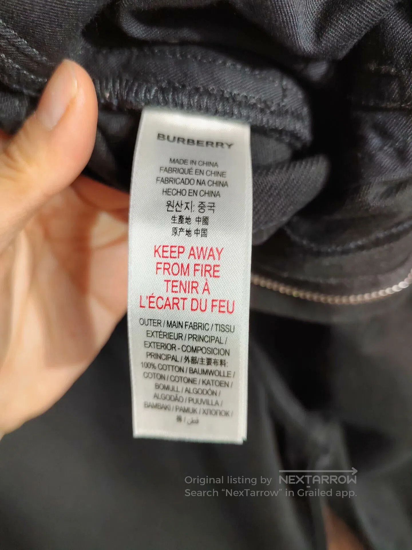 Burberry Burberry Black Denim Pants for Unisex. Size US 28 / EU 44 - 6 Thumbnail