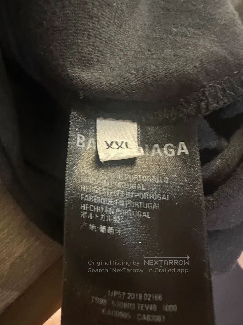 Balenciaga Balenciaga Short Sleeve + T-shirt + Double B Buckle + Lett Size US XXS / EU 40 - 4 Thumbnail