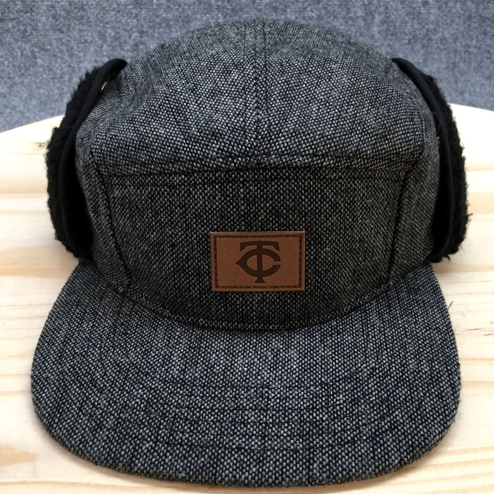 Twins Minnesota Twins Pepsi Bomber Hat Mens Black OS Adjustable Ear Flap Melon Wear Size ONE SIZE - 2 Thumbnail
