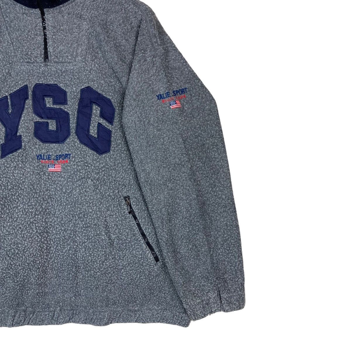 Vintage Vintage Yalie Club YSG Quarter Zip Pullover Jumper Fleece Size US M / EU 48-50 / 2 - 4 Thumbnail