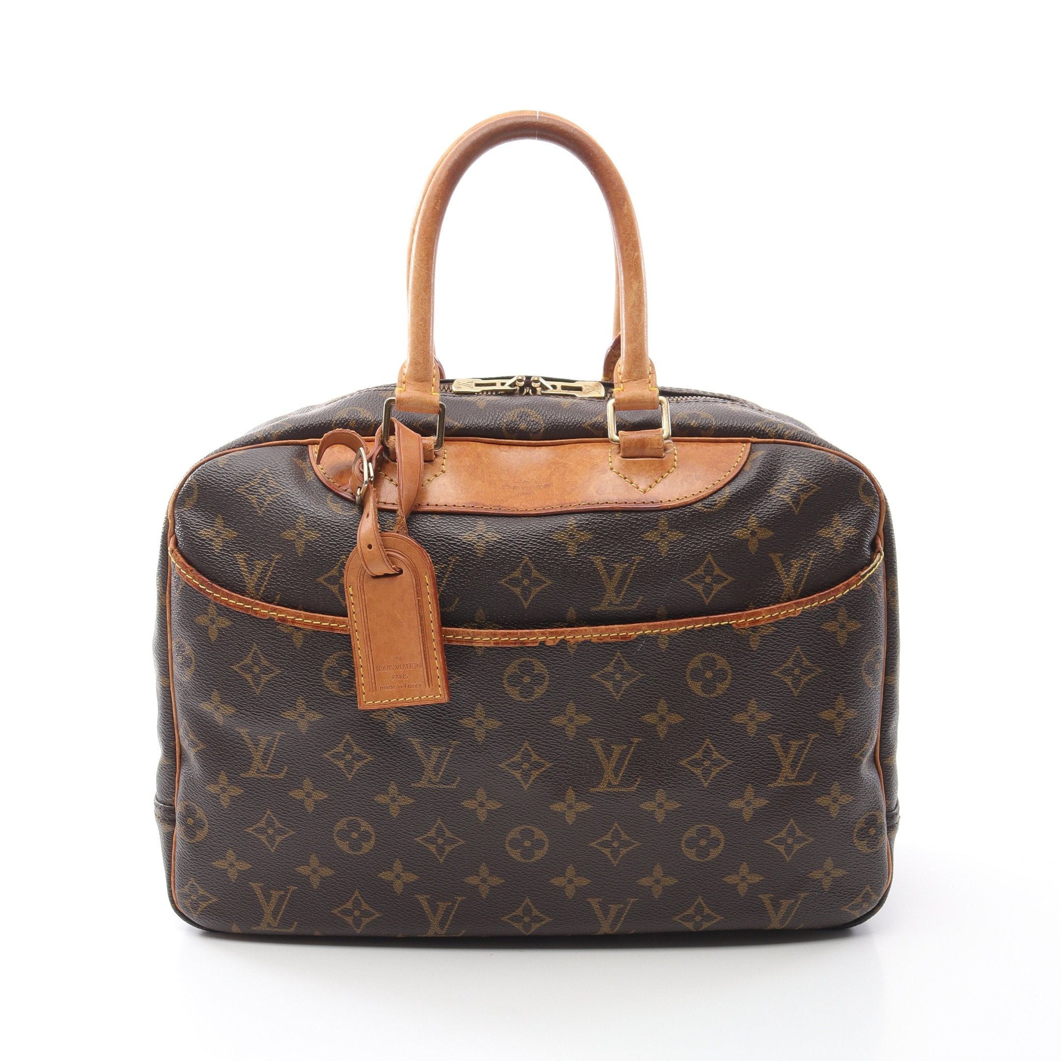 Louis Vuitton Louis Vuitton Deauville Bowling Vanity Monogram Handbag Leather Brown Size ONE SIZE - 1 Thumbnail