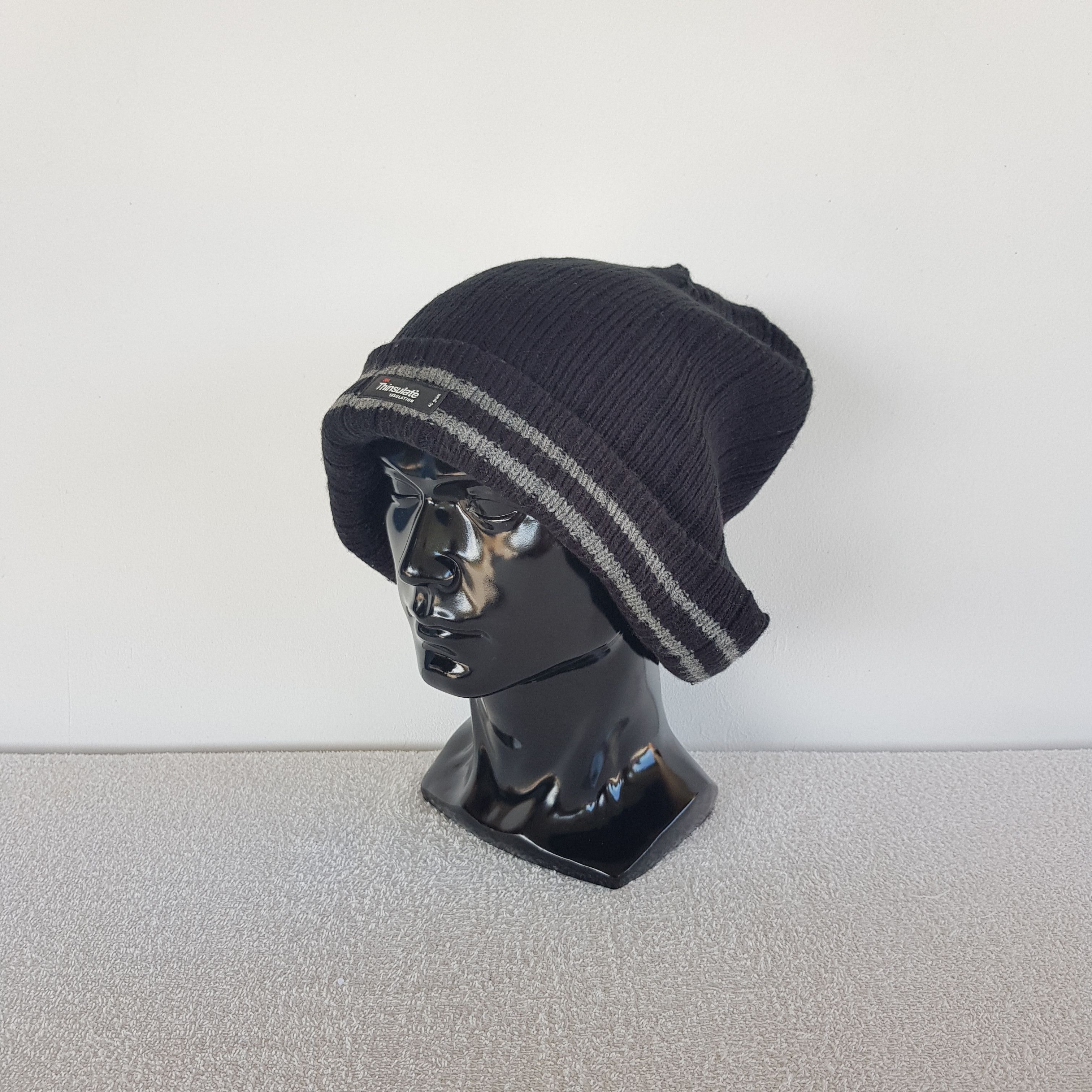 Japanese Brand Vintage Thinsulate 3M Insulator Beanie Ribbed Snow Caps Hats Size ONE SIZE - 1 Thumbnail