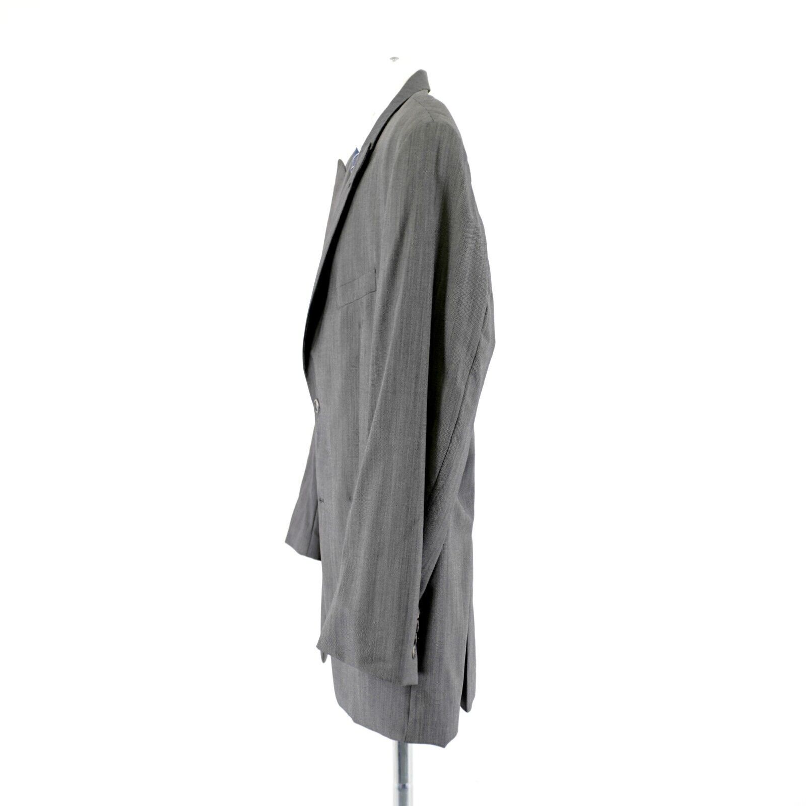Calvin Klein Calvin Klein Wool Gray Birdesye Peak Lapel 44L Blazer 2 Butt Size 44L - 5 Thumbnail