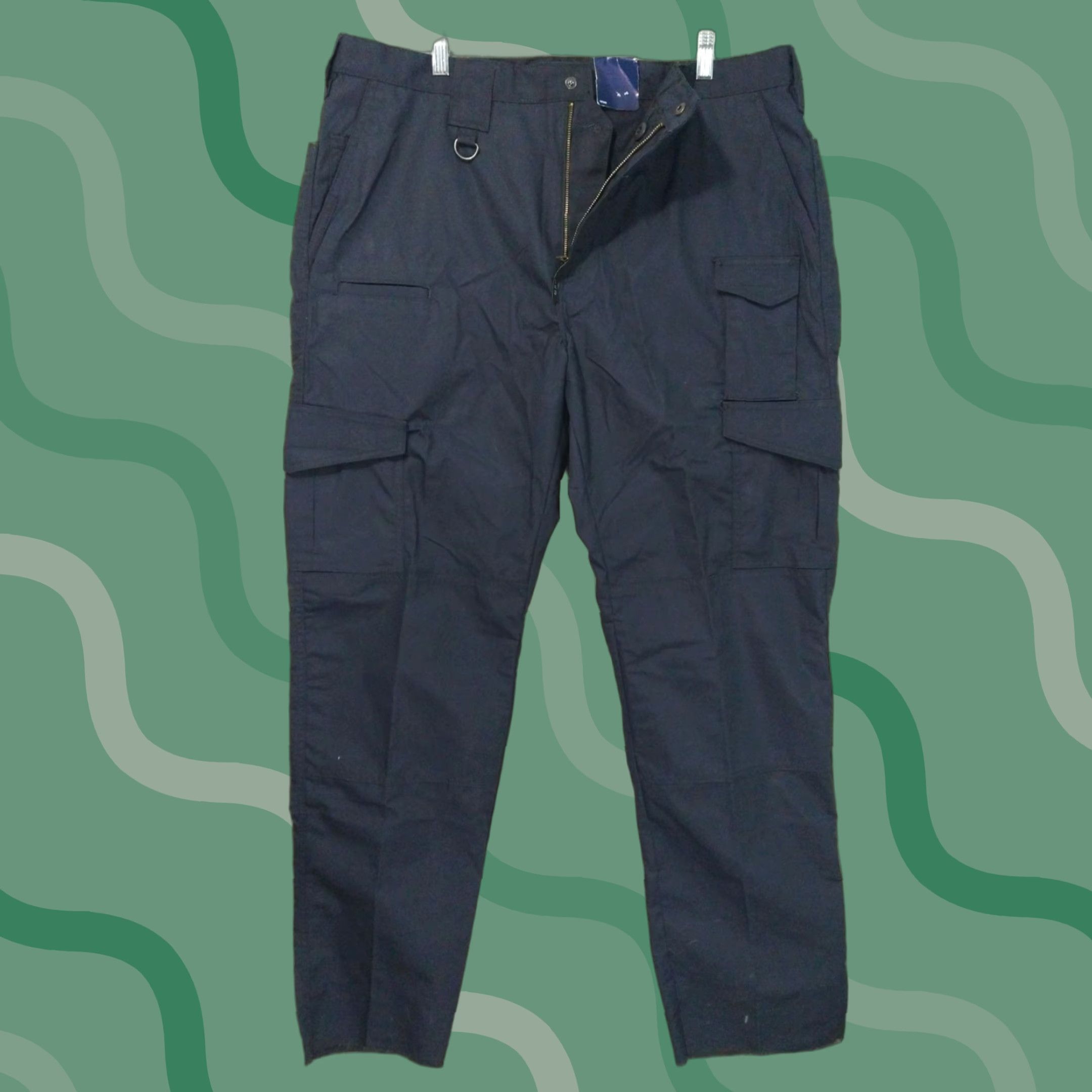 Propper Propper Womens 20 Blue Cargo Ripstop Straight Leg Lightweight Tactical Pants Size 42" / US 20 - 1 Thumbnail
