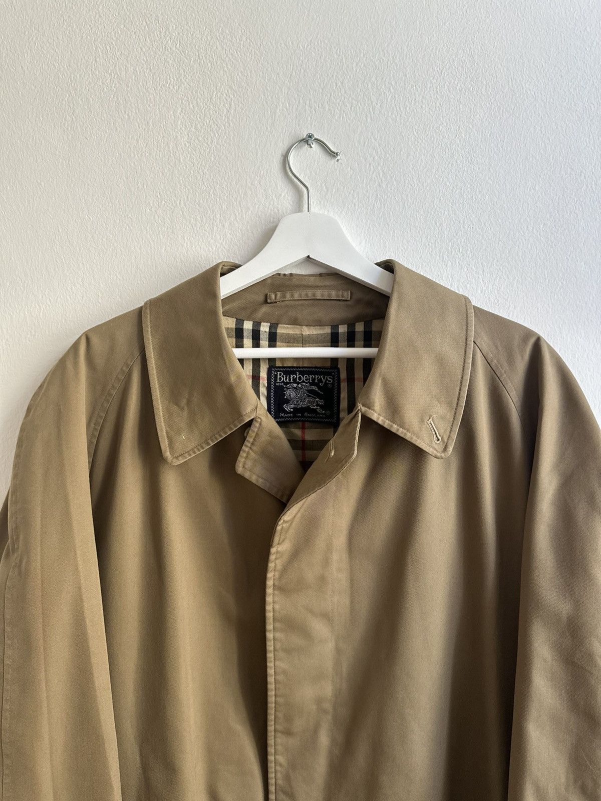 Burberry Burberry Vintage 90s Men's Luxury Old Money Long Trench Coat Size US L / EU 52-54 / 3 - 2 Thumbnail