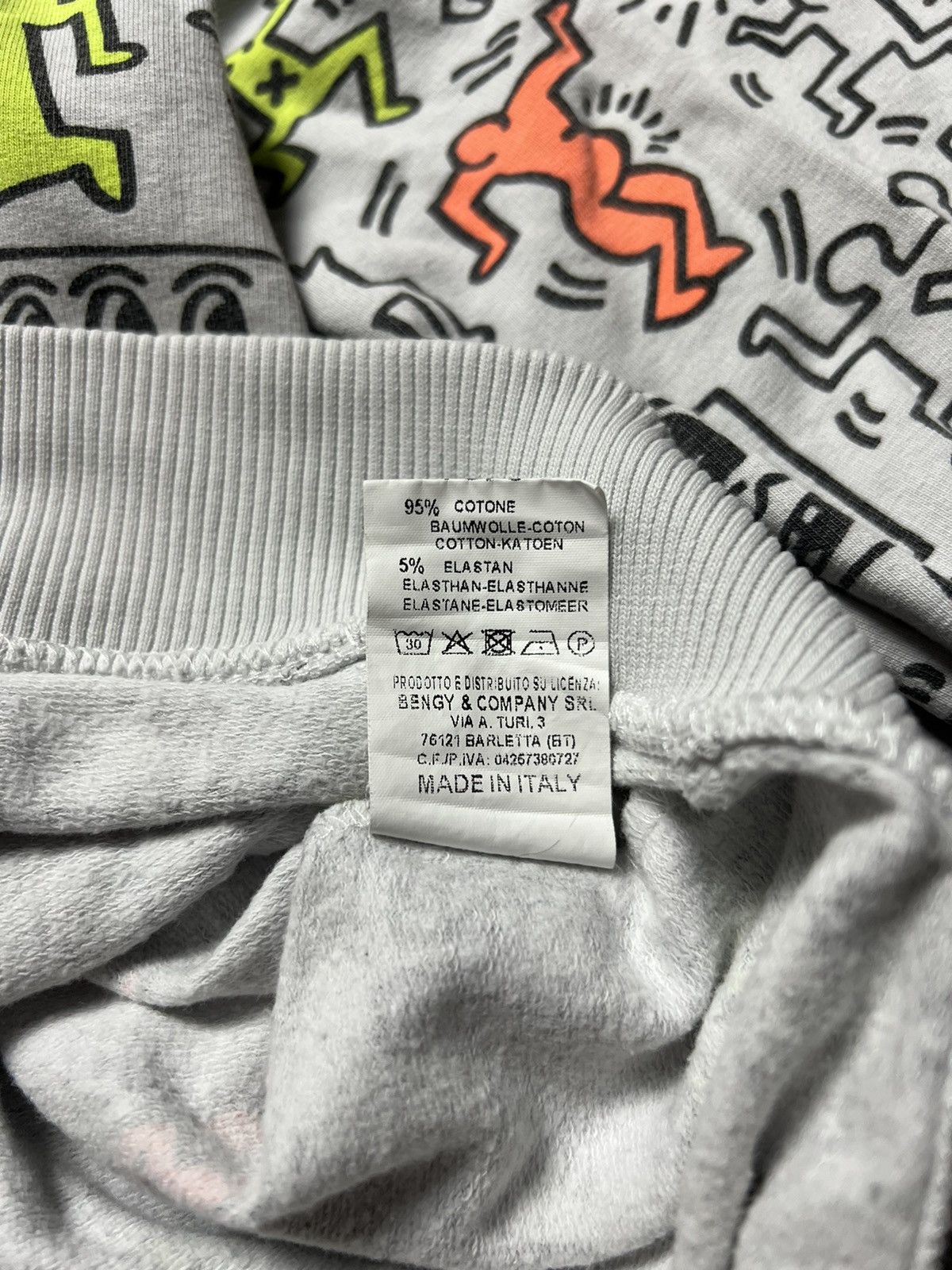 Keith Haring Vintage Keith Haring Monogram Overprinted Full Zip Hoodie Size S / US 4 / IT 40 - 7 Thumbnail