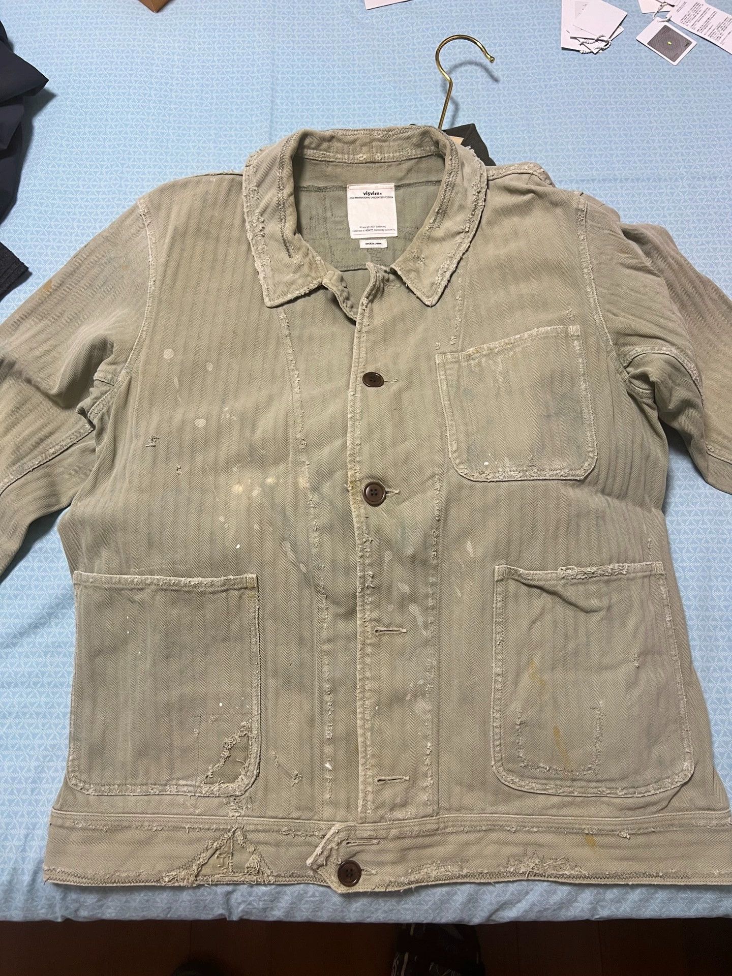 Visvim VISVIM+18SS+BENNY+JKT+CRASH+(HERRINGBONE) | Grailed