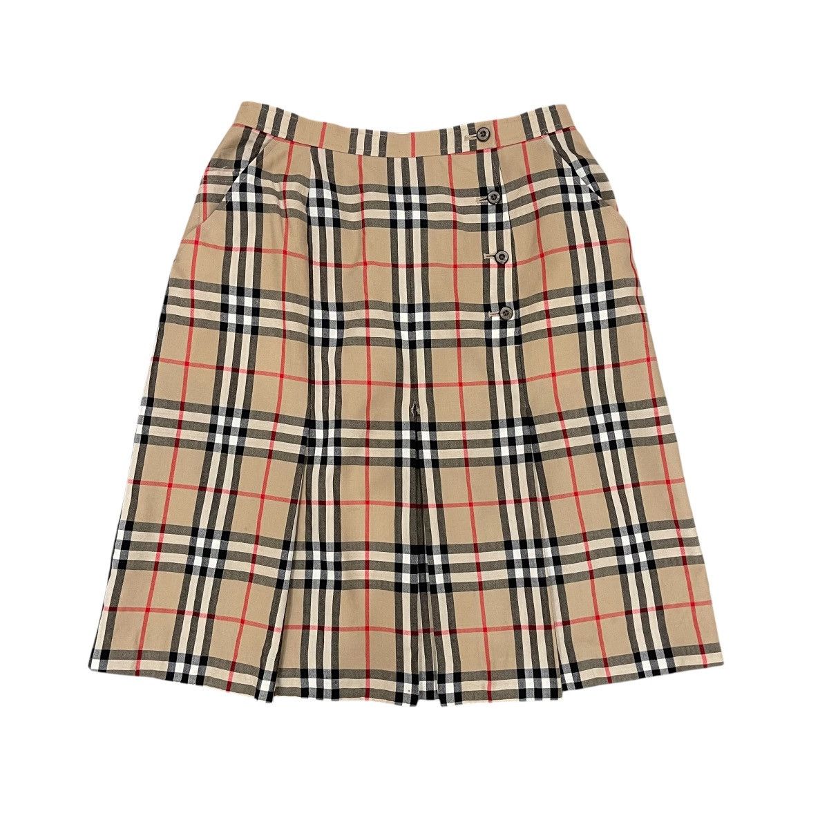 Burberry Vintage Burberry London Nova Check Wool Mini Skirt Size 30" / US 8 / IT 44 - 1 Thumbnail