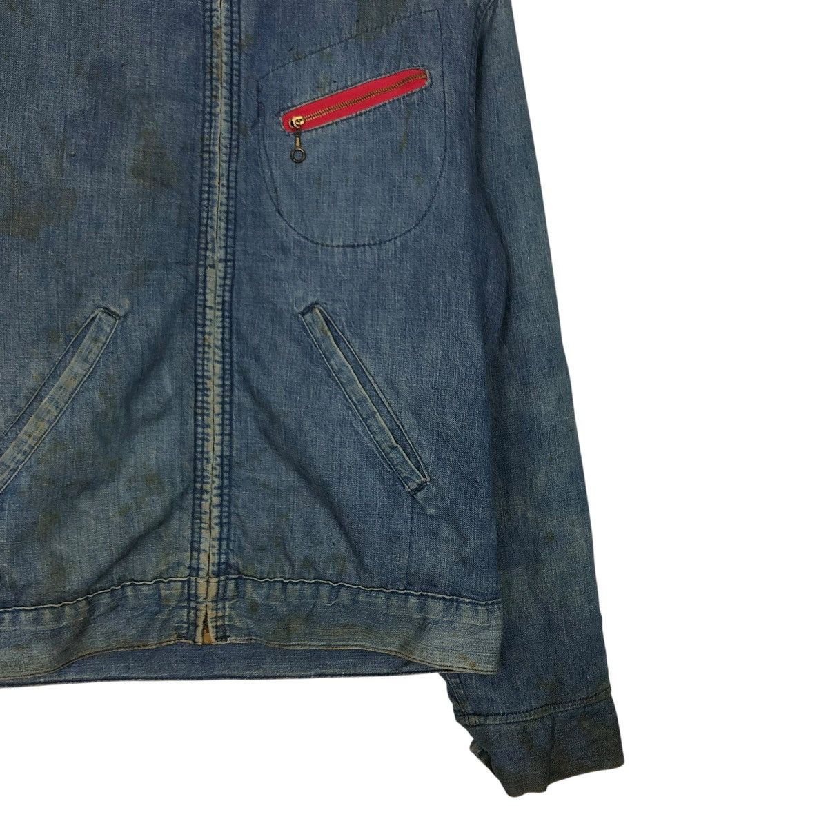Vintage 🔥VINTAGE 50’s DENIM JACKET DEE CEE USA MADE BLANKET TALON Size US M / EU 48-50 / 2 - 7 Thumbnail