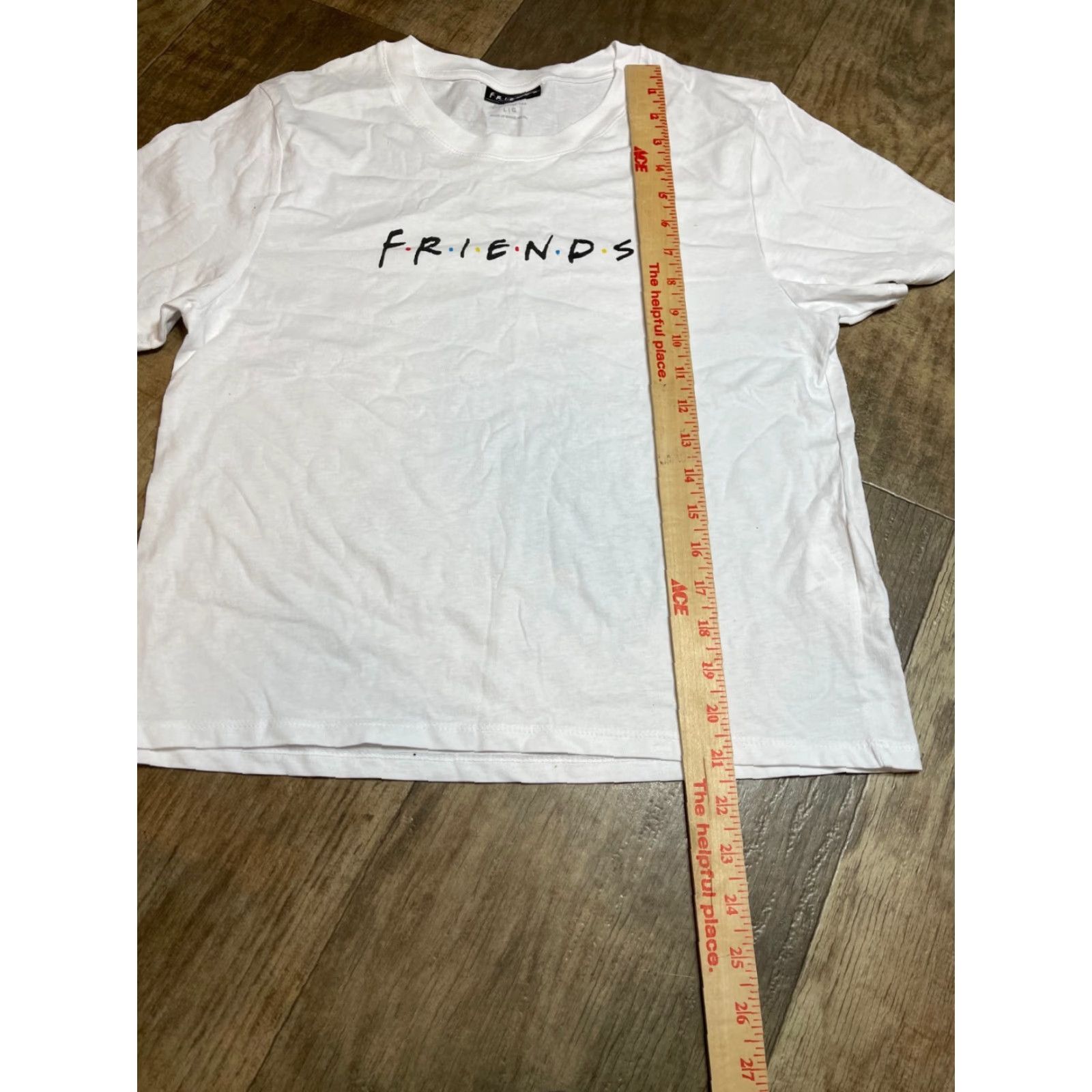 Vintage Friends T Shirt Womens Large L White Short Sleeve Size L / US 10 / IT 46 - 2 Thumbnail